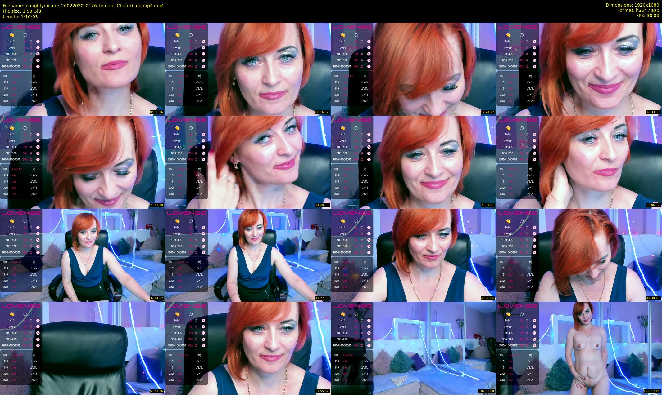 naughtymilane — 71 minute Chaturbate female cam show recording, 1080p, Feb 26, 2020