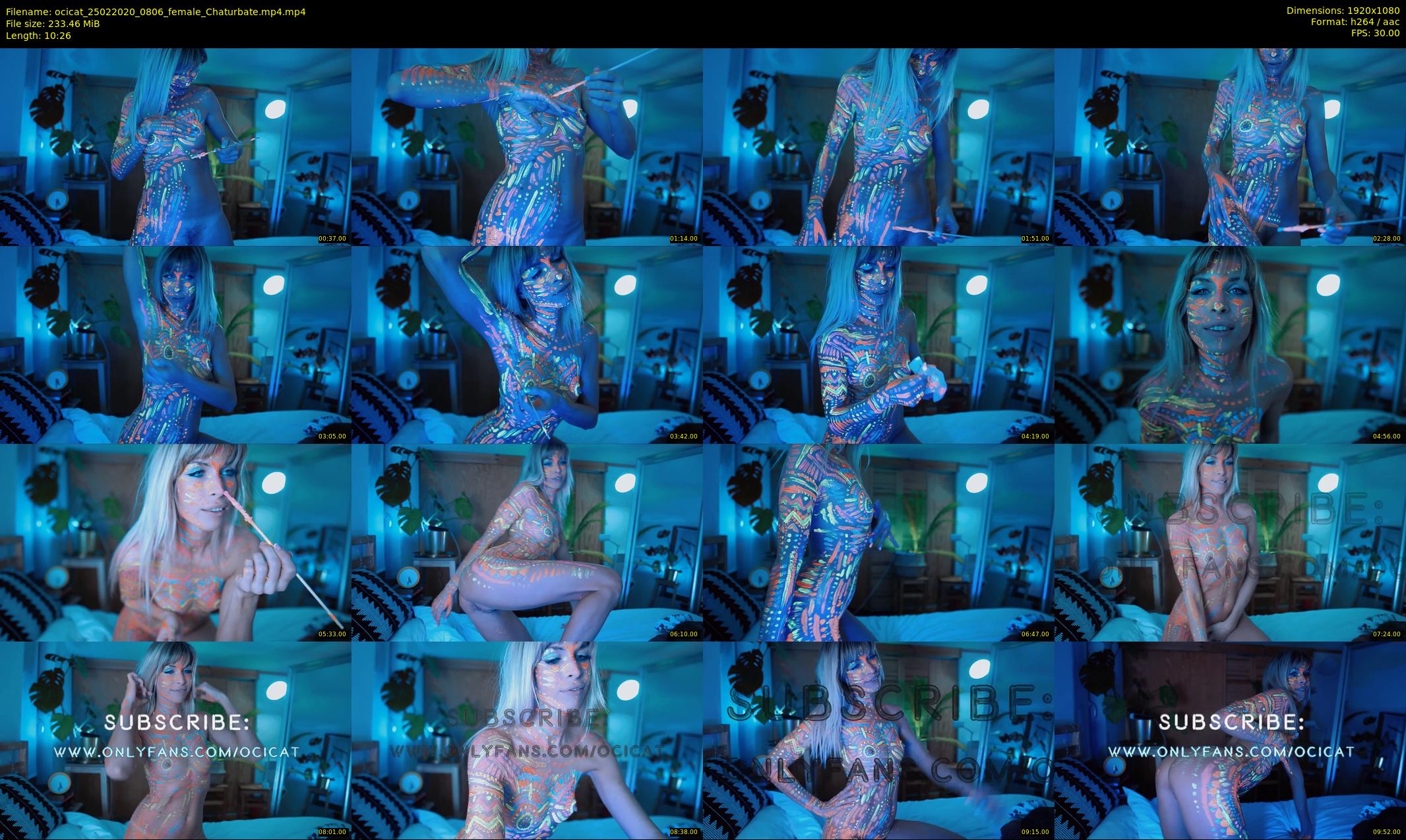 ocicat — 11 minute Chaturbate female cam show recording, 1080p, Feb 25, 2020