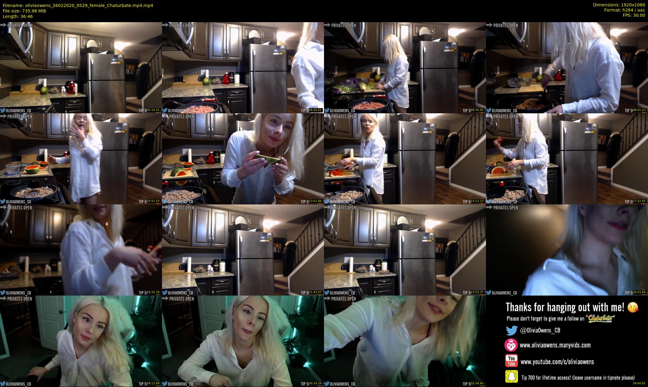 oliviaowens — 37 minute Chaturbate female cam show recording, 1080p, Feb 26, 2020