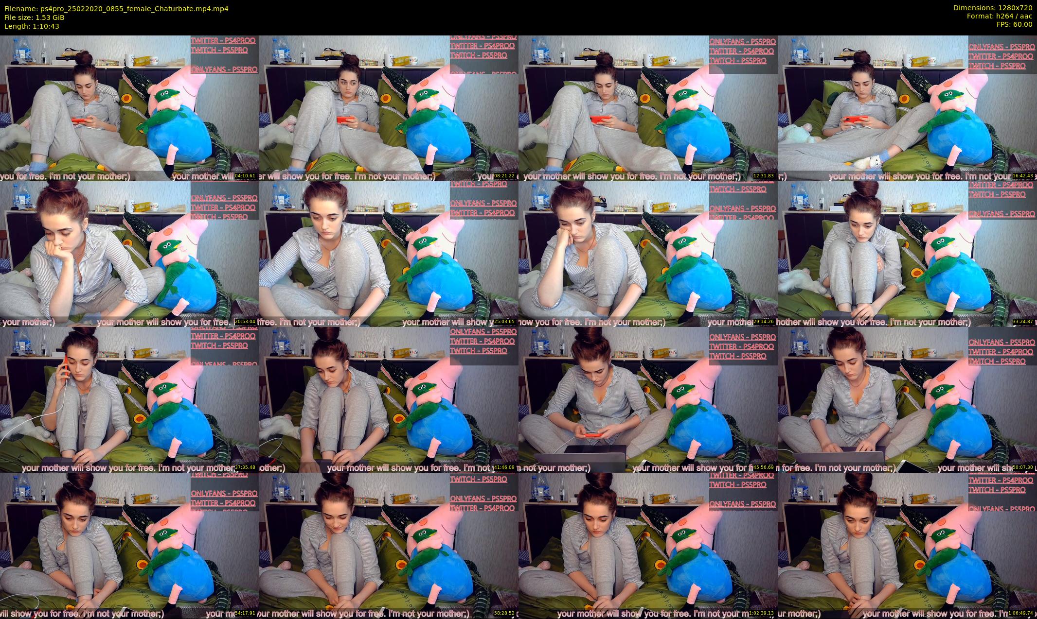 ps4pro — 71 minute Chaturbate female cam show recording, 720p, Feb 25, 2020