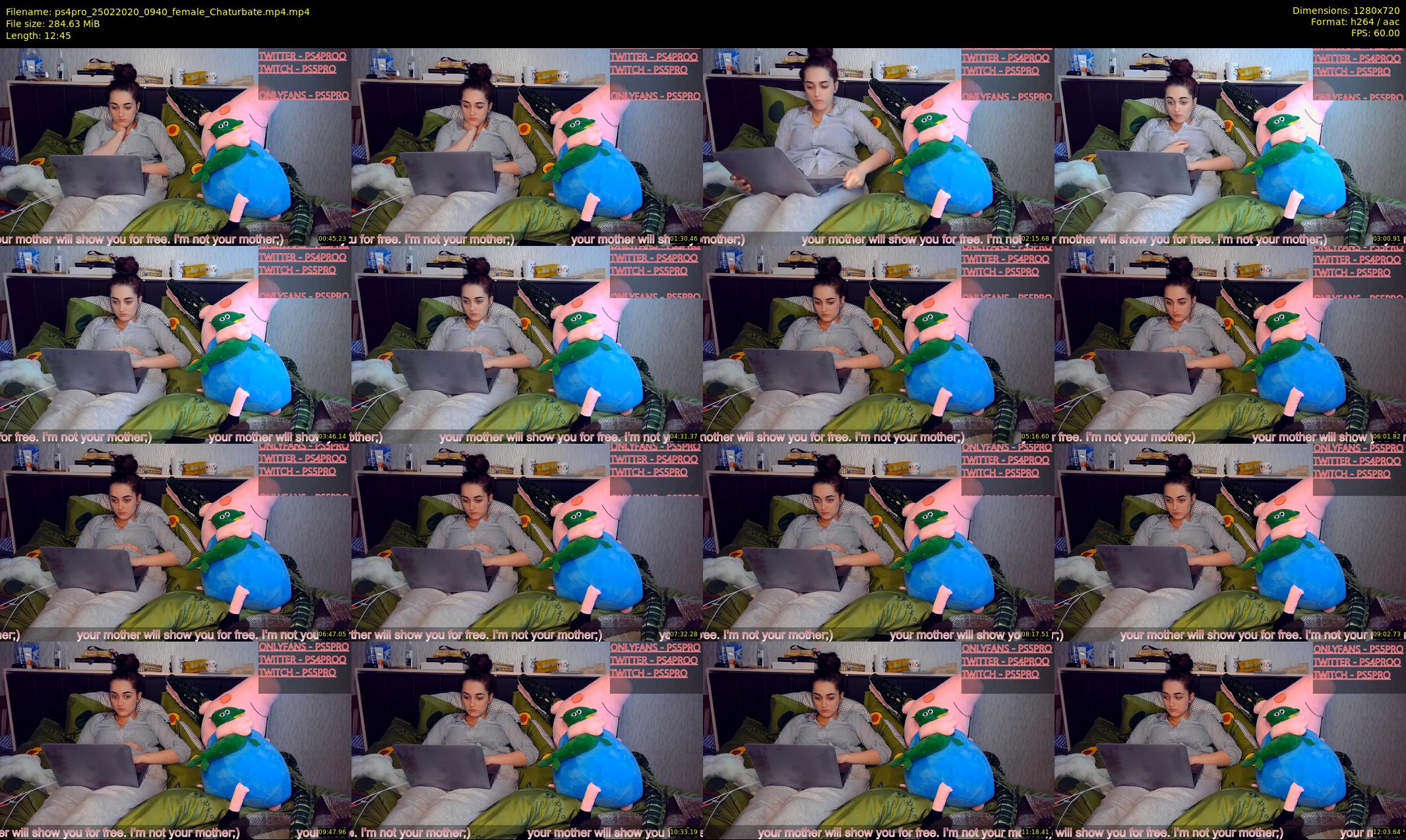 ps4pro — 13 minute Chaturbate female cam show recording, 720p, Feb 25, 2020