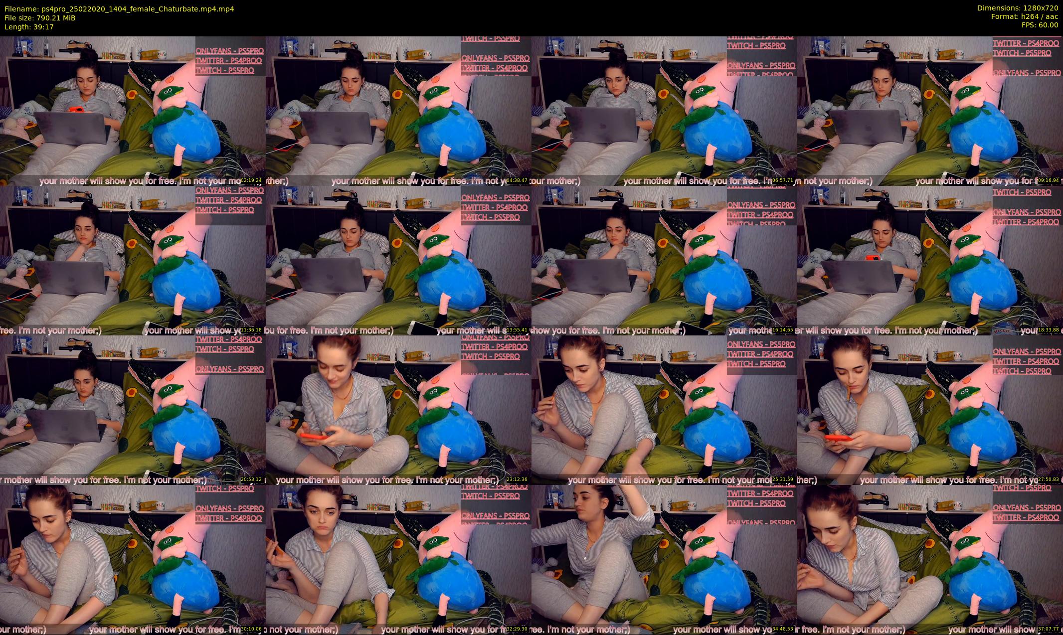 ps4pro — 40 minute Chaturbate female cam show recording, 720p, Feb 25, 2020