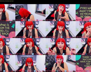 pyrowayne — 52 minute Chaturbate female cam show recording, 720p, Feb 26, 2020