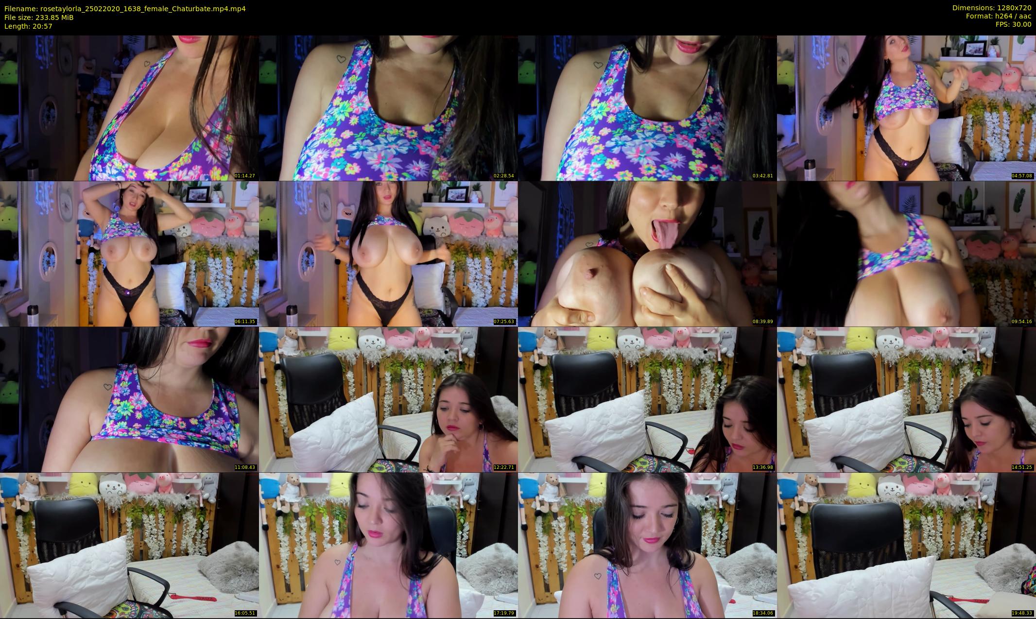 rosetaylorla — 21 minute Chaturbate female cam show recording, 720p, Feb 25, 2020
