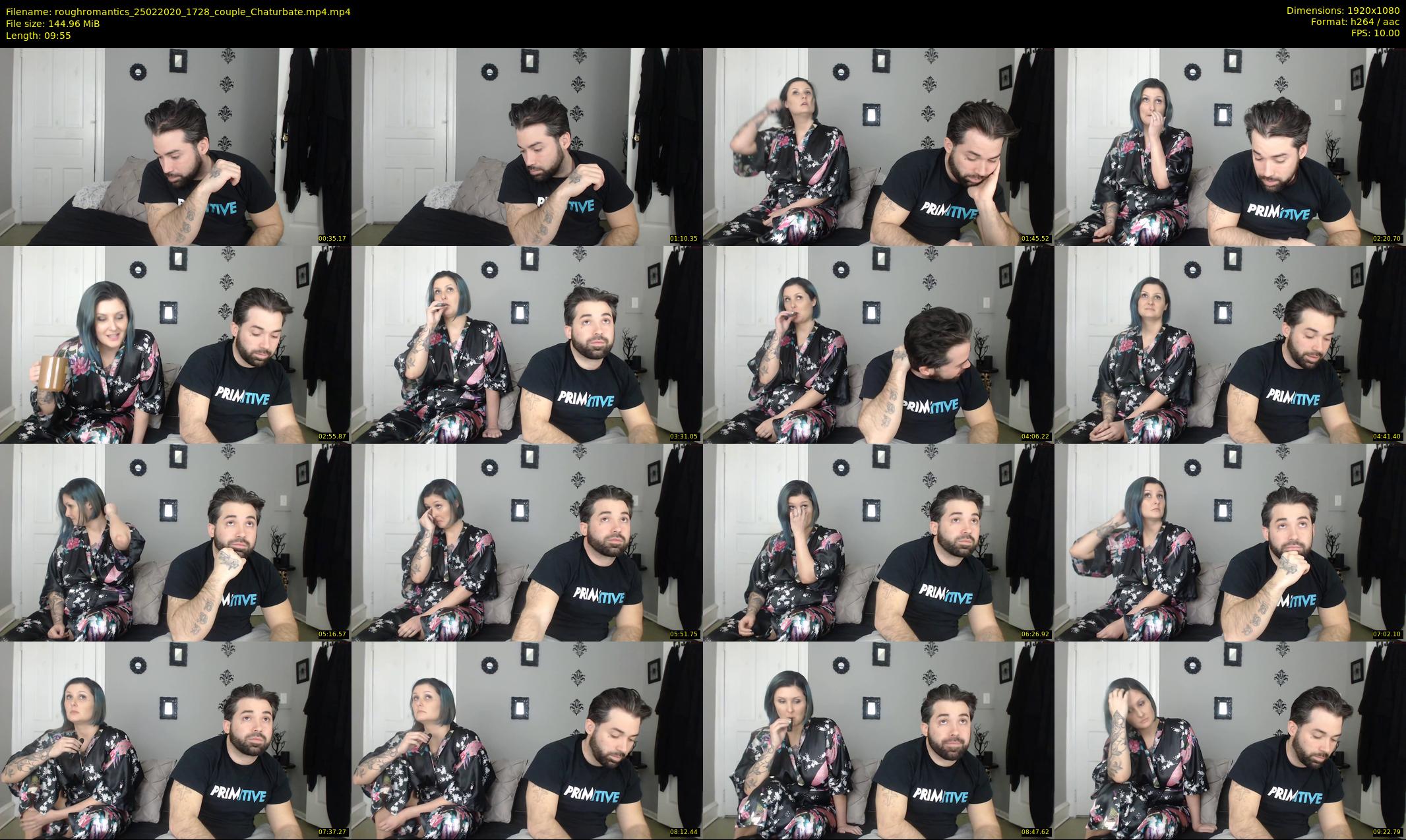roughromantics — 10 minute Chaturbate couple cam show recording, 1080p, Feb 25, 2020