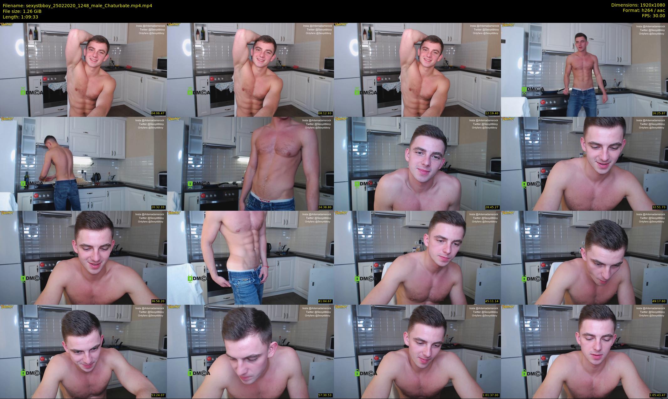 sexystbboy — 70 minute Chaturbate male cam show recording, 1080p, Feb 25, 2020