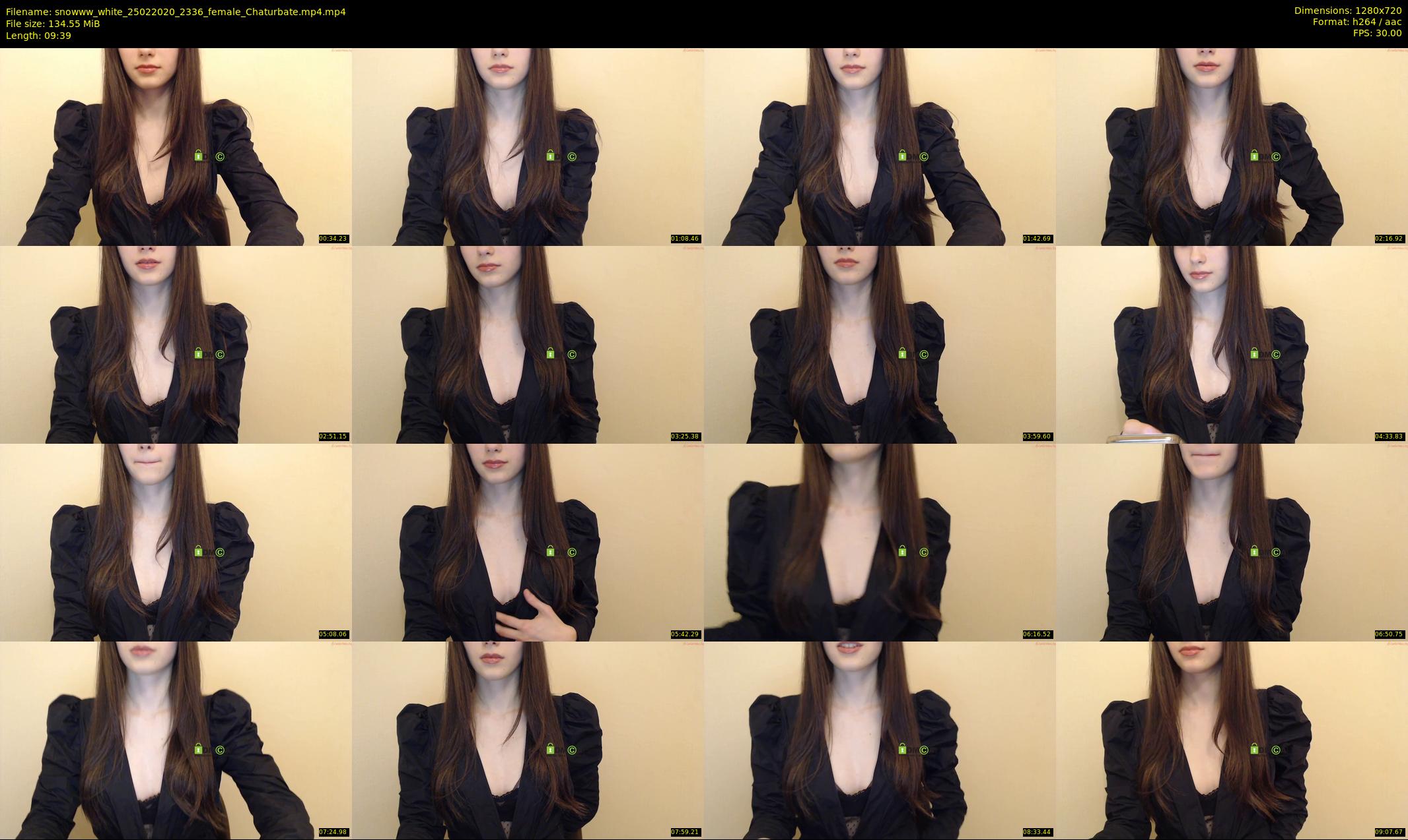 snowww_white — 10 minute Chaturbate female cam show recording, 720p, Feb 25, 2020