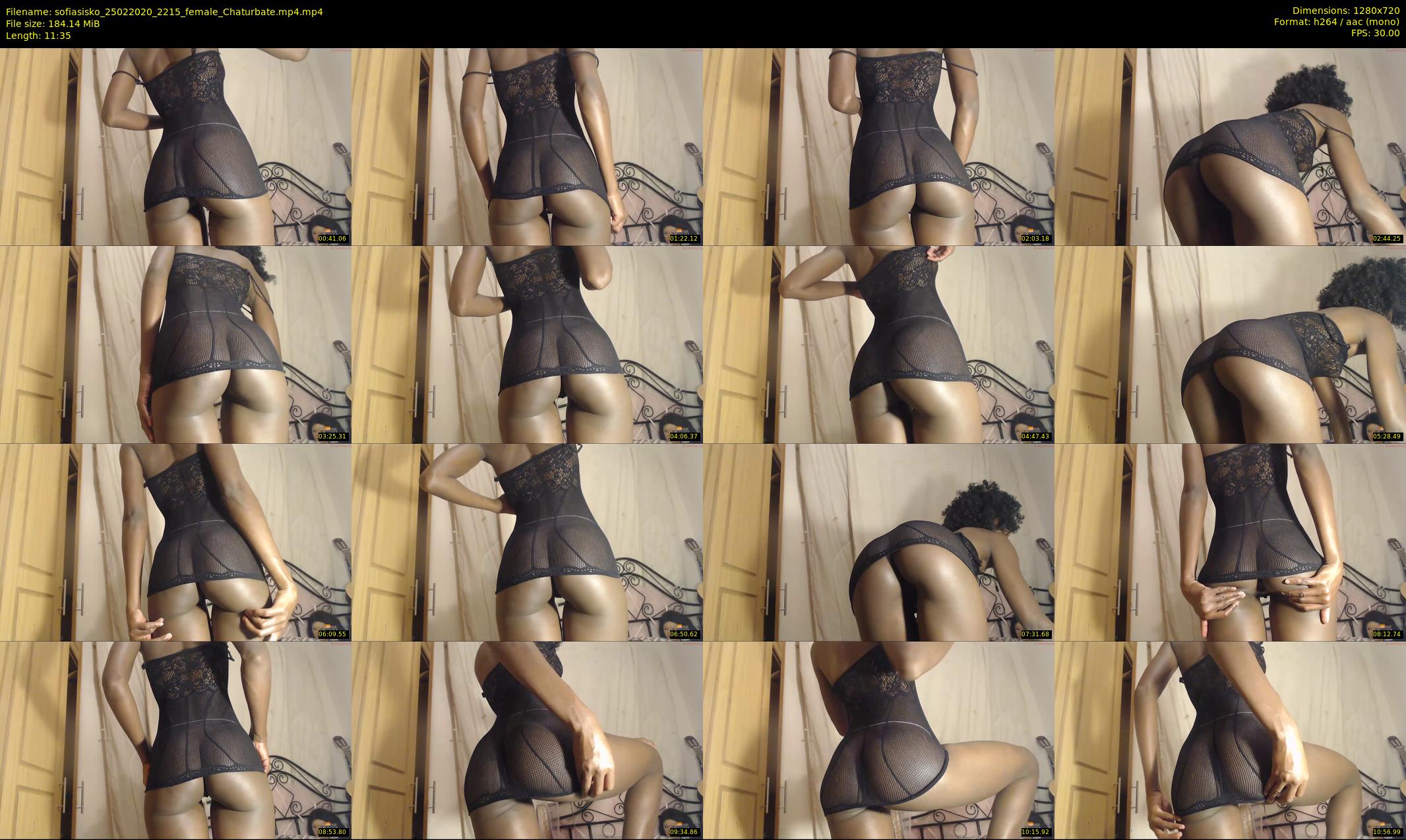 sofiasisko — 12 minute Chaturbate female cam show recording, 720p, Feb 25, 2020
