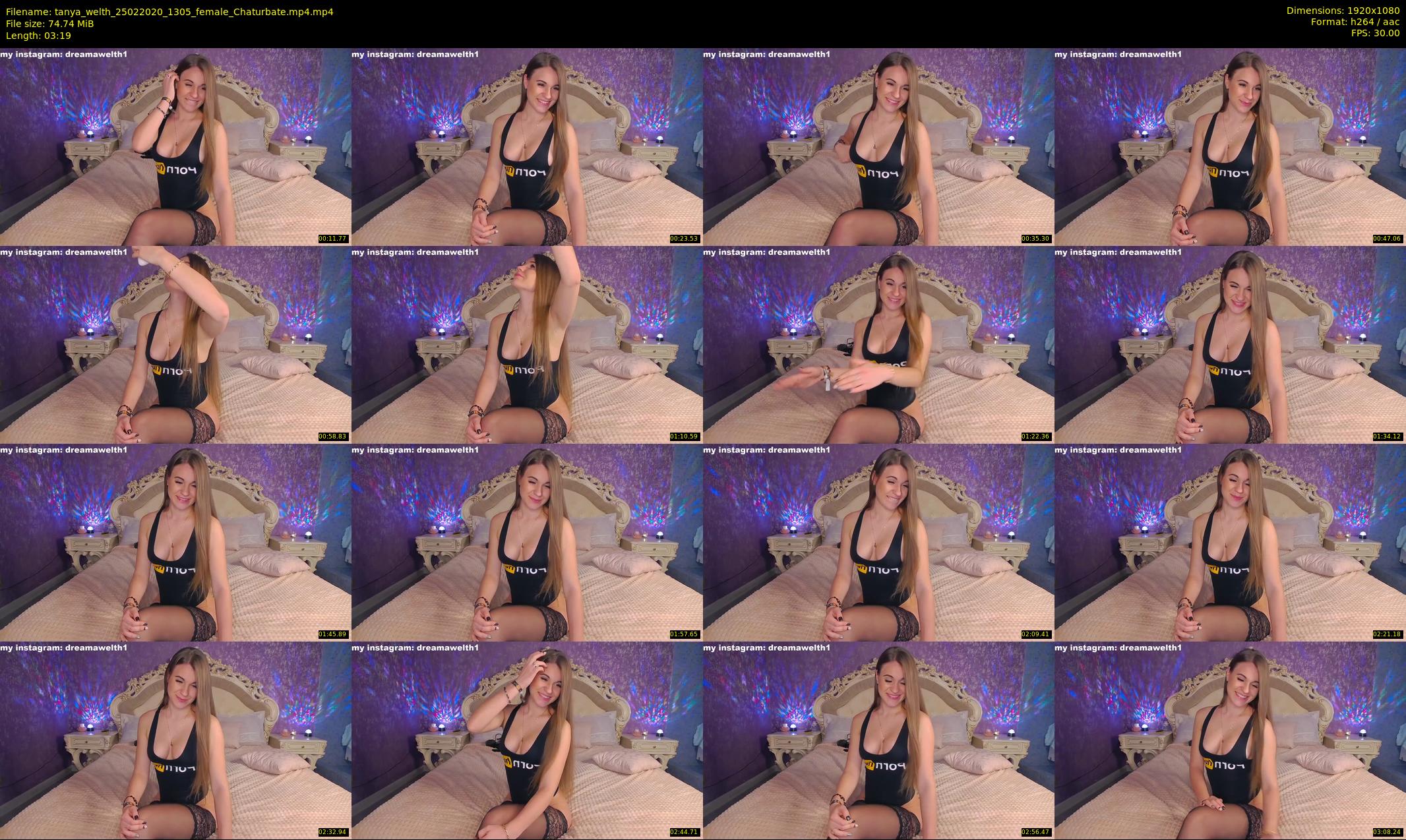 tanya_welth — 4 minute Chaturbate female cam show recording, 1080p, Feb 25, 2020