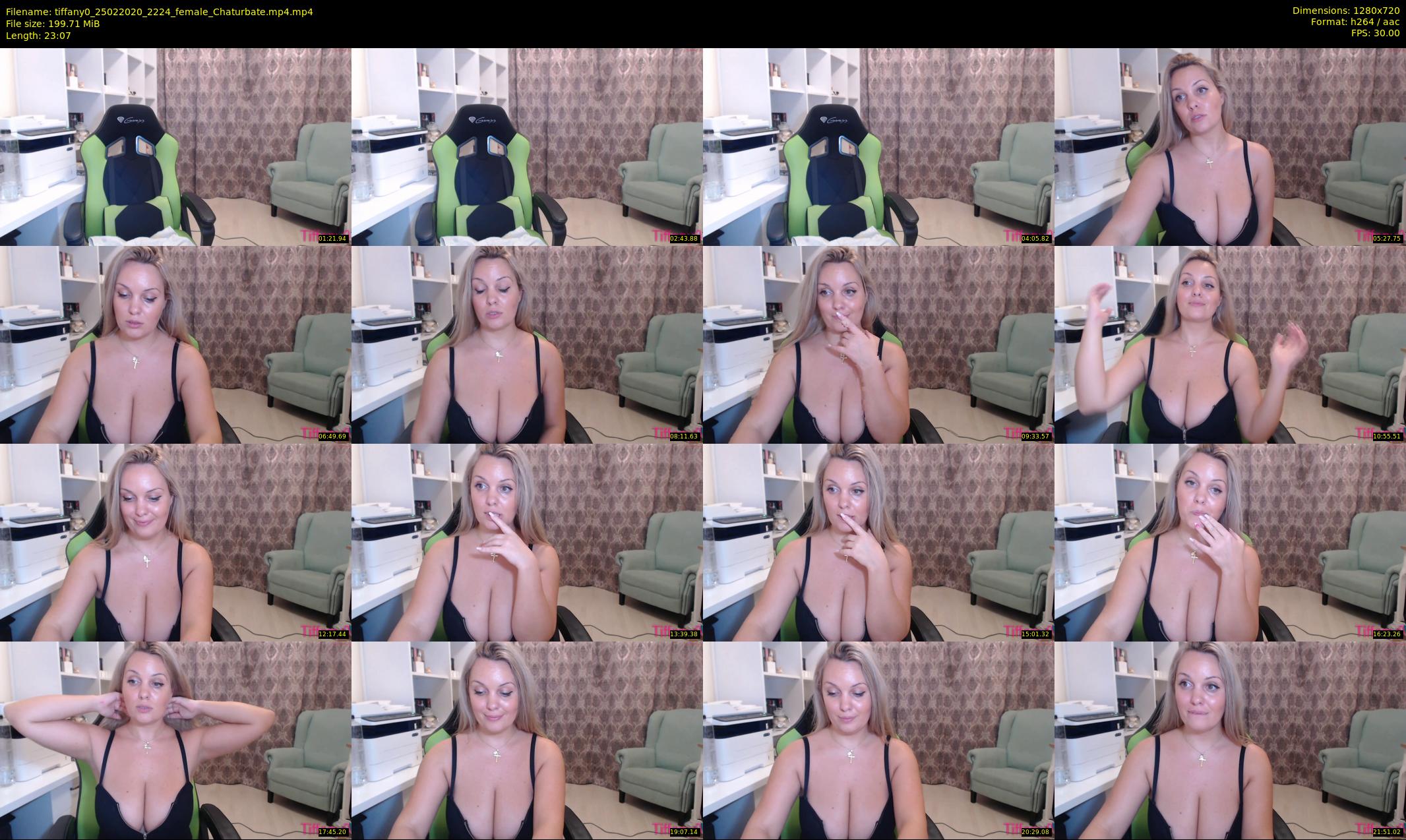 tiffany0 — 24 minute Chaturbate female cam show recording, 720p, Feb 25, 2020