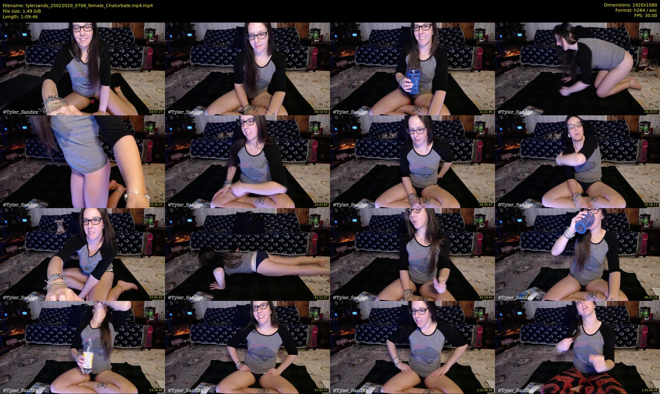 tylersands — 70 minute Chaturbate female cam show recording, 1080p, Feb 25, 2020