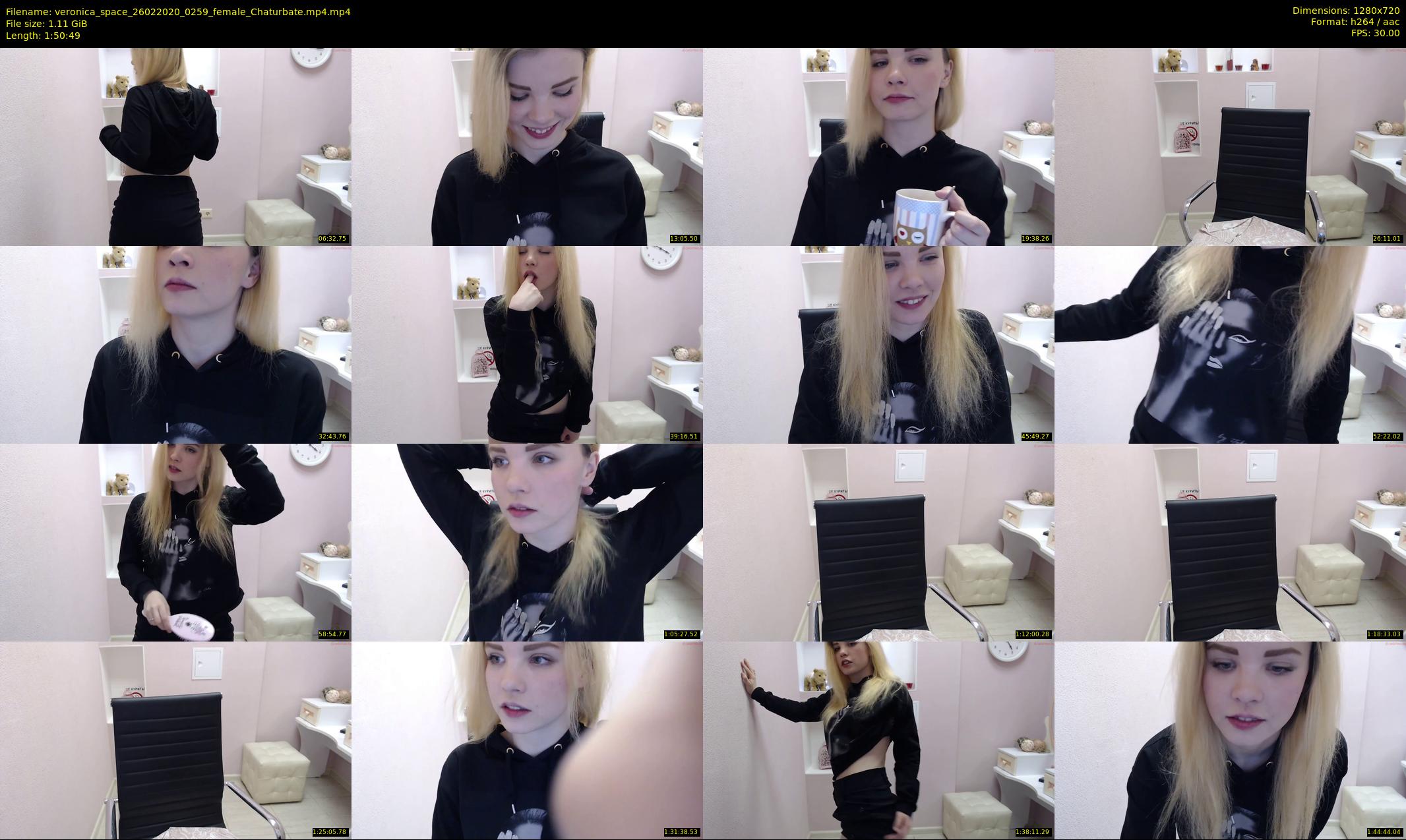 veronica_space — 111 minute Chaturbate female cam show recording, 720p, Feb 26, 2020