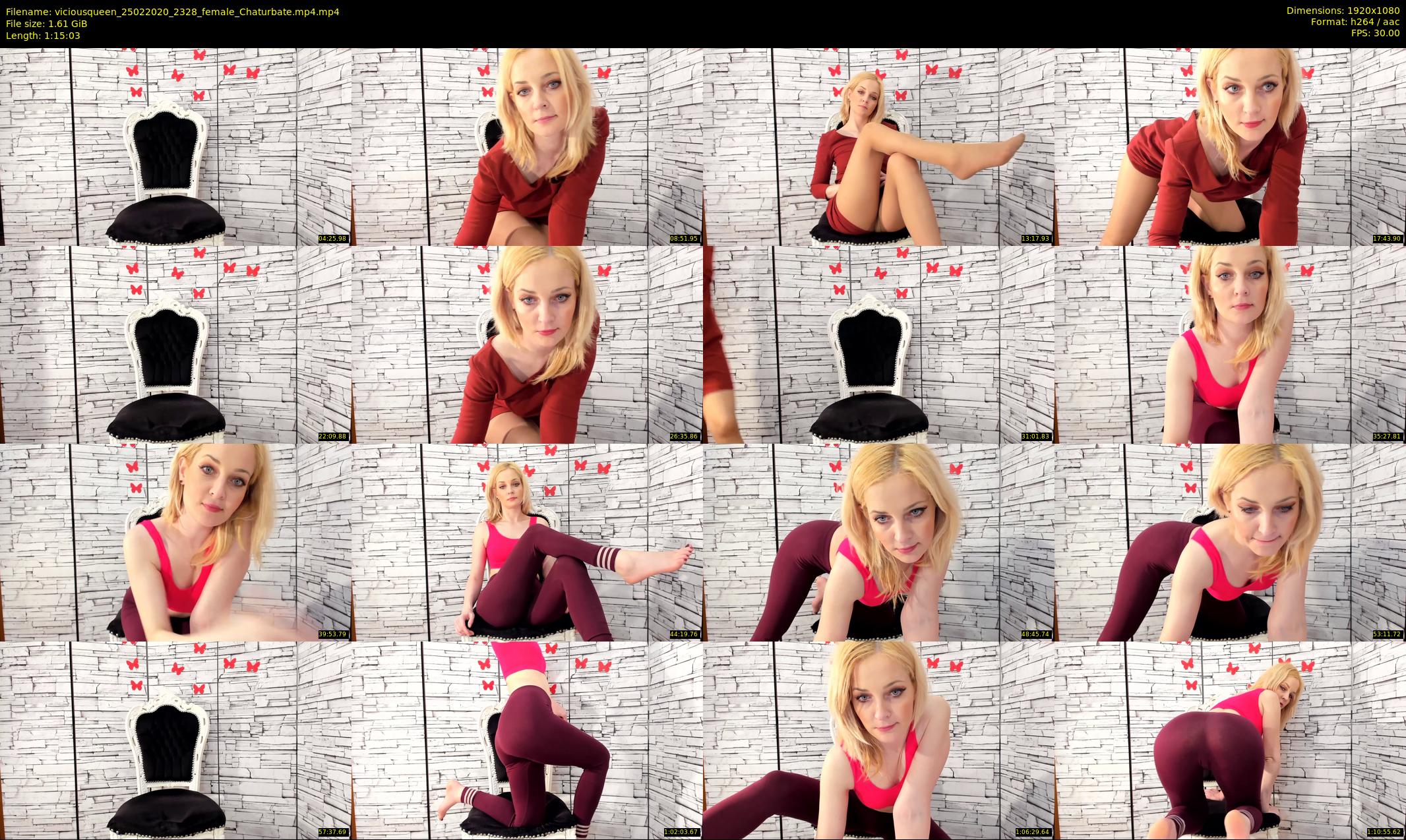 viciousqueen — 76 minute Chaturbate female cam show recording, 1080p, Feb 25, 2020