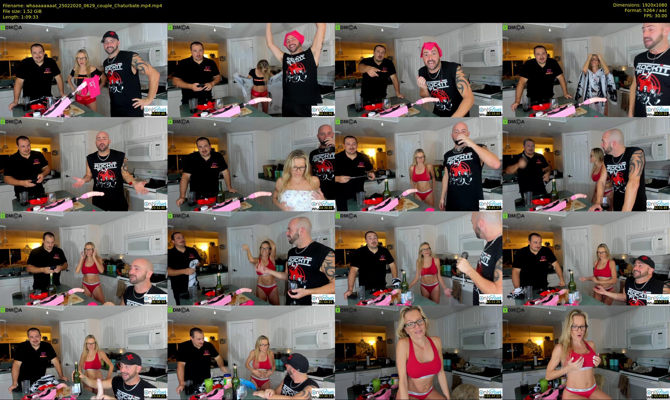 whaaaaaaaat — 70 minute Chaturbate couple cam show recording, 1080p, Feb 25, 2020