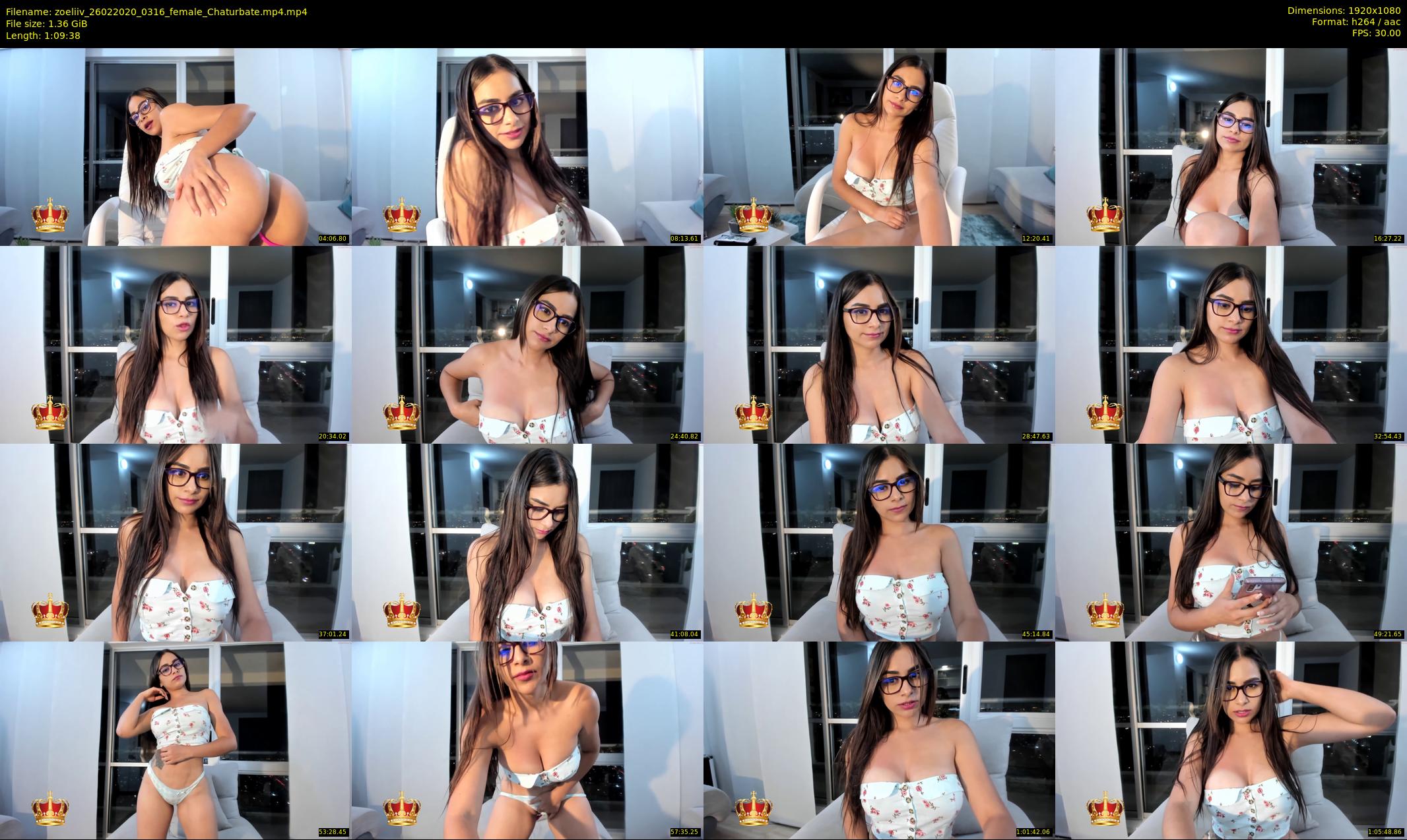 zoeliiv — 70 minute Chaturbate female cam show recording, 1080p, Feb 26, 2020