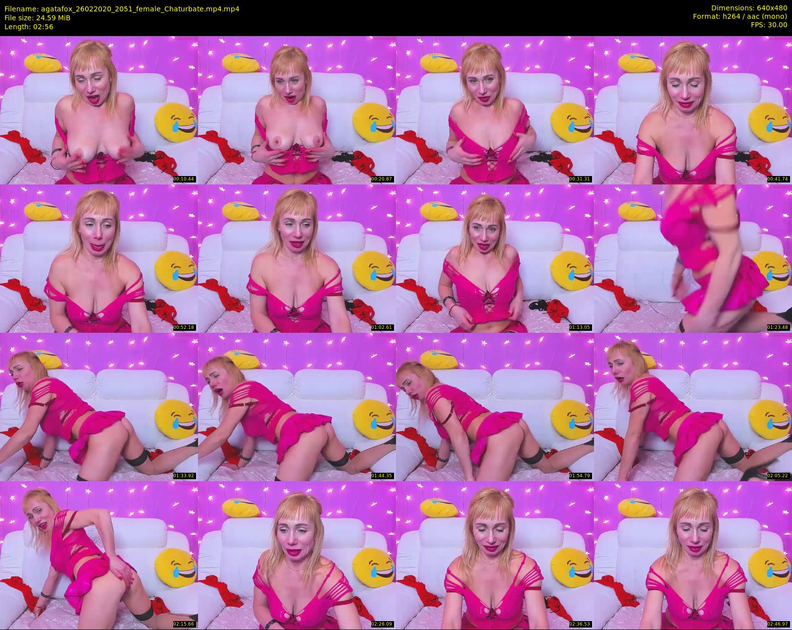 agatafox — 3 minute Chaturbate female cam show recording, 480p, Feb 26, 2020