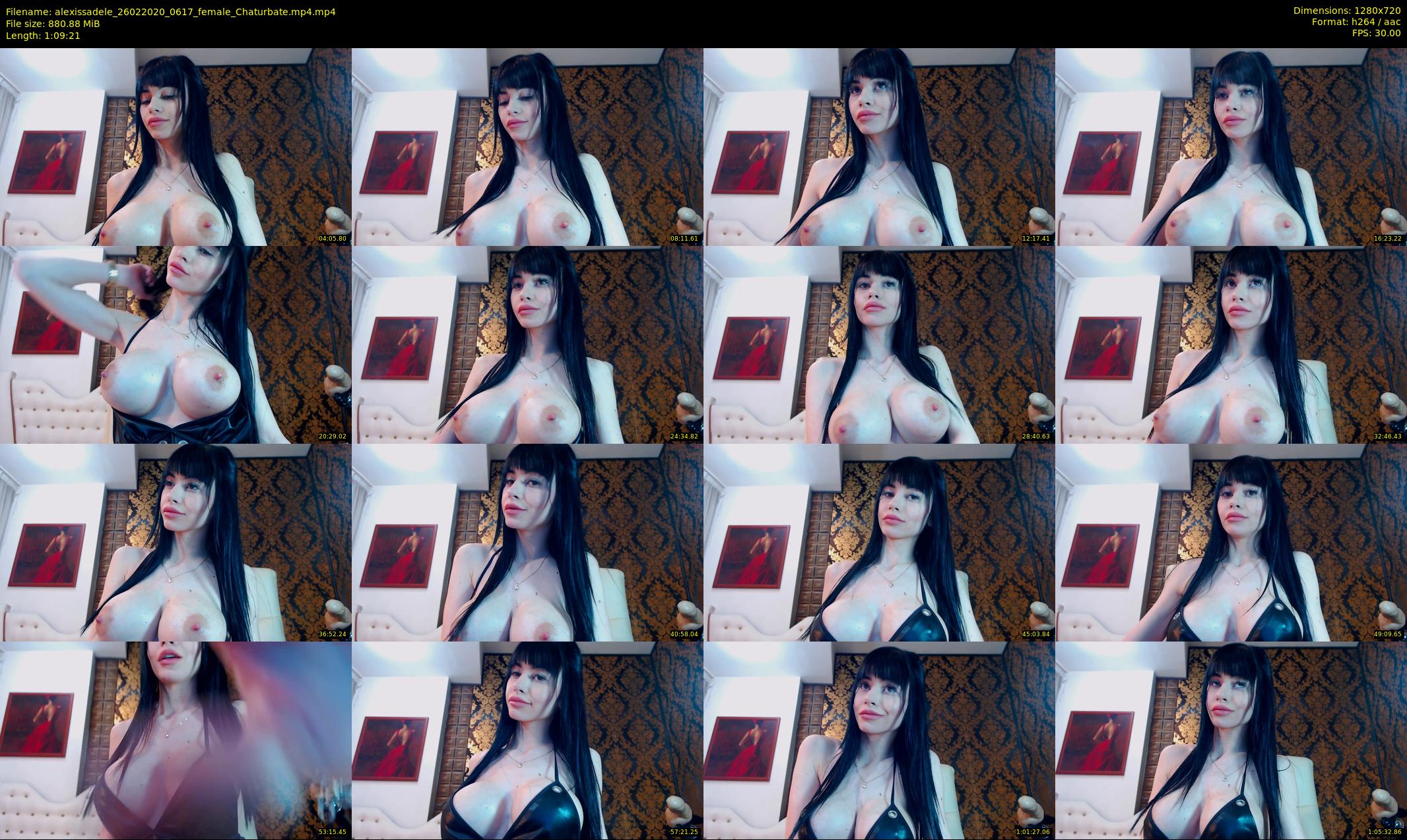 alexissadele — 70 minute Chaturbate female cam show recording, 720p, Feb 26, 2020