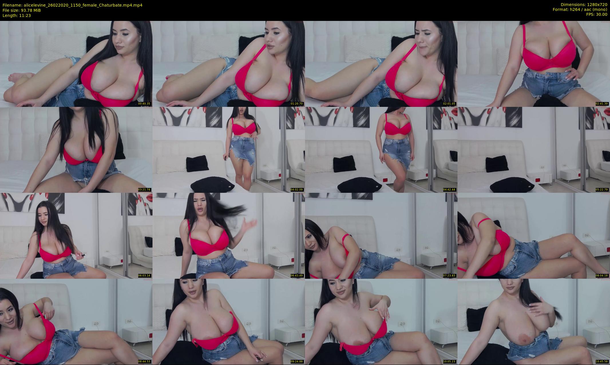 alicelevine — 12 minute Chaturbate female cam show recording, 720p, Feb 26, 2020