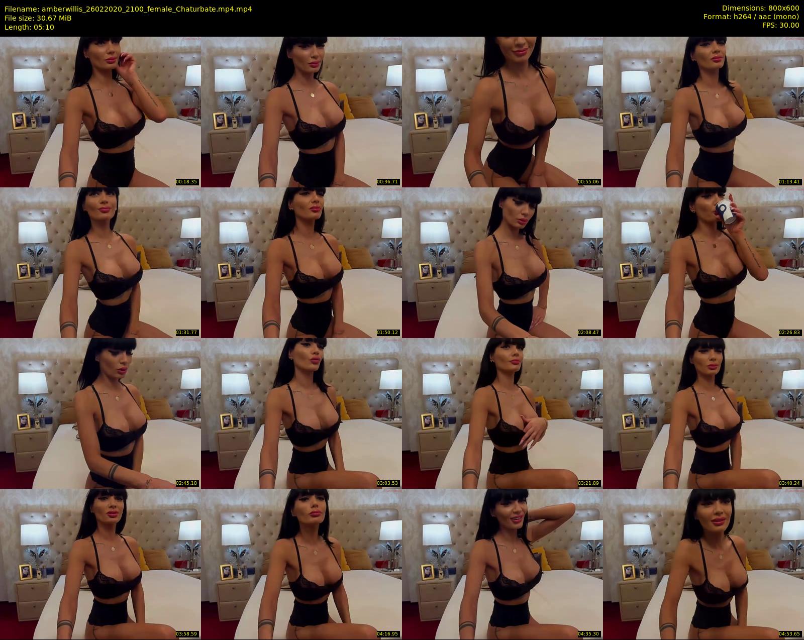 amberwillis — 6 minute Chaturbate female cam show recording, 480p, Feb 26, 2020
