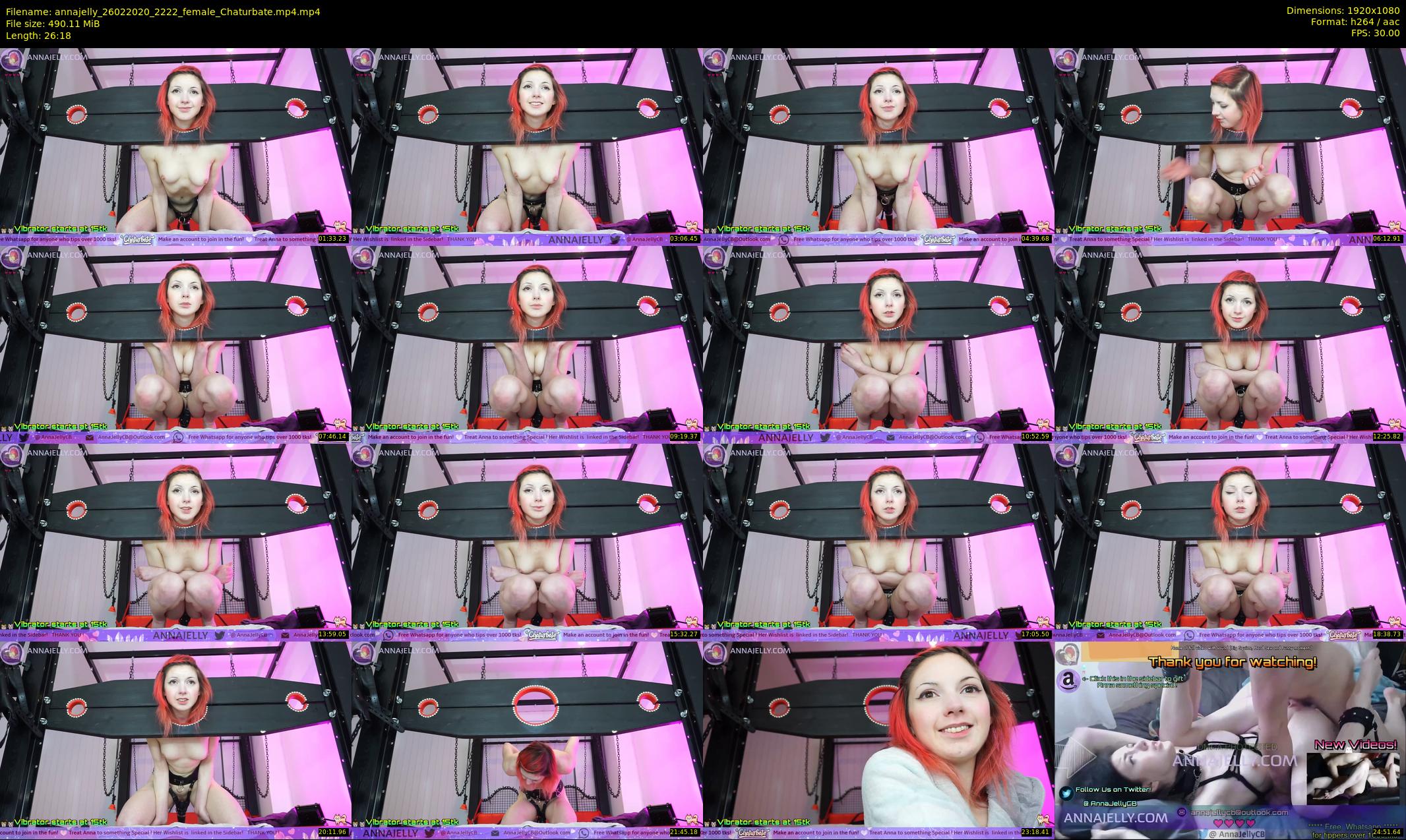 annajelly — 27 minute Chaturbate couple cam show recording, 1080p, Feb 26, 2020