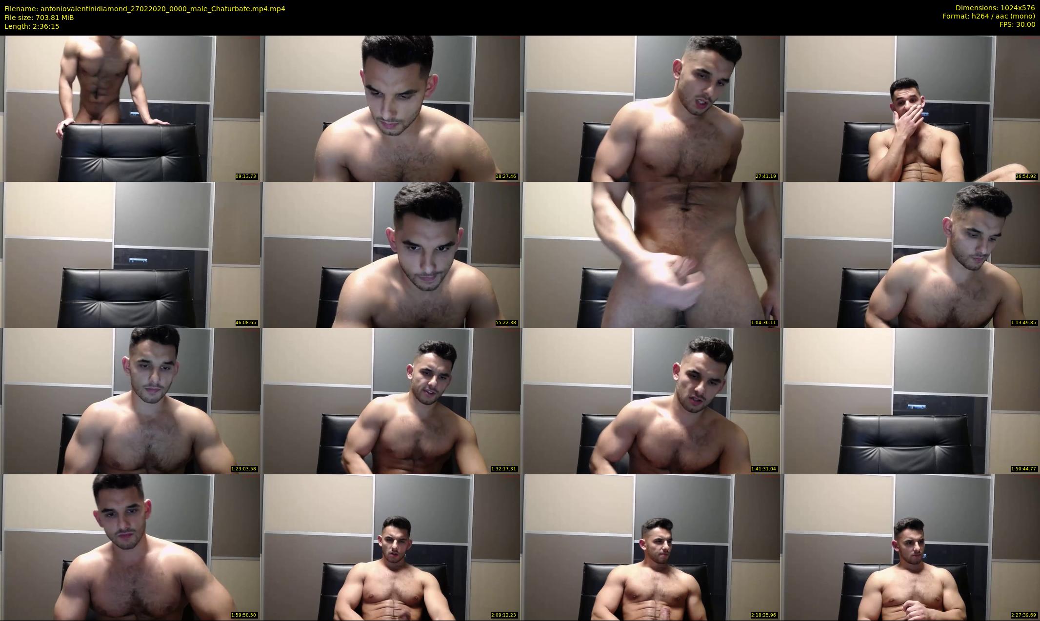 antoniovalentinidiamond — 157 minute Chaturbate male cam show recording, 480p, Feb 27, 2020