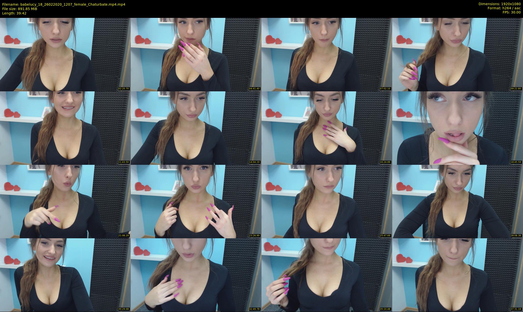 babelucy_18 — 40 minute Chaturbate female cam show recording, 1080p, Feb 26, 2020