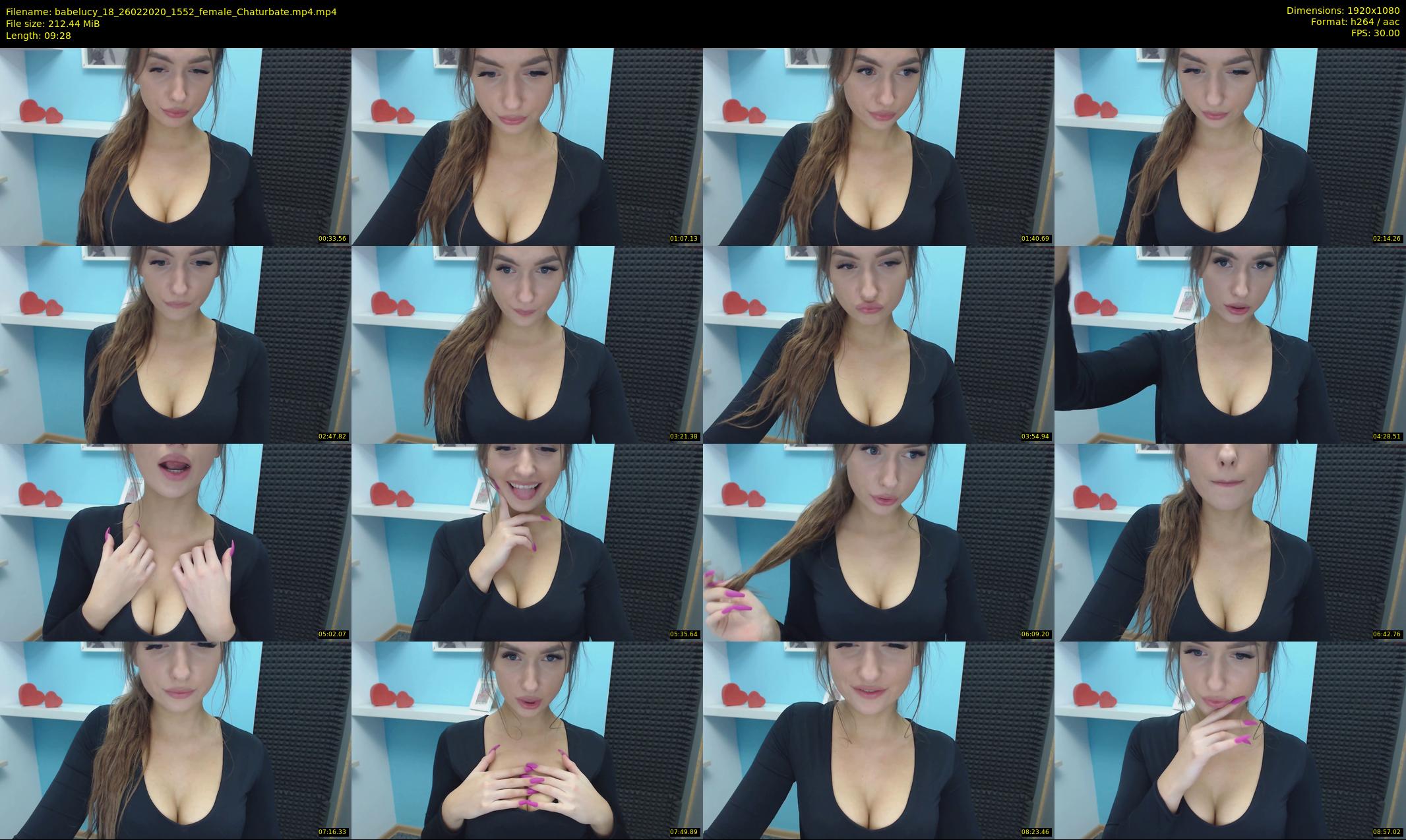 babelucy_18 — 10 minute Chaturbate female cam show recording, 1080p, Feb 26, 2020