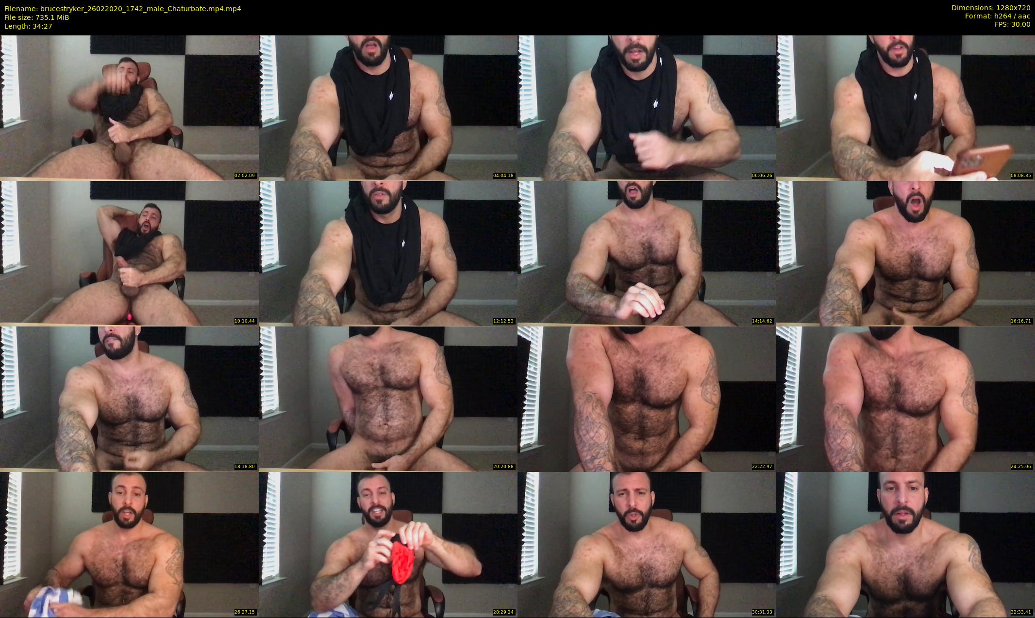 brucestryker — 35 minute Chaturbate male cam show recording, 720p, Feb 26, 2020