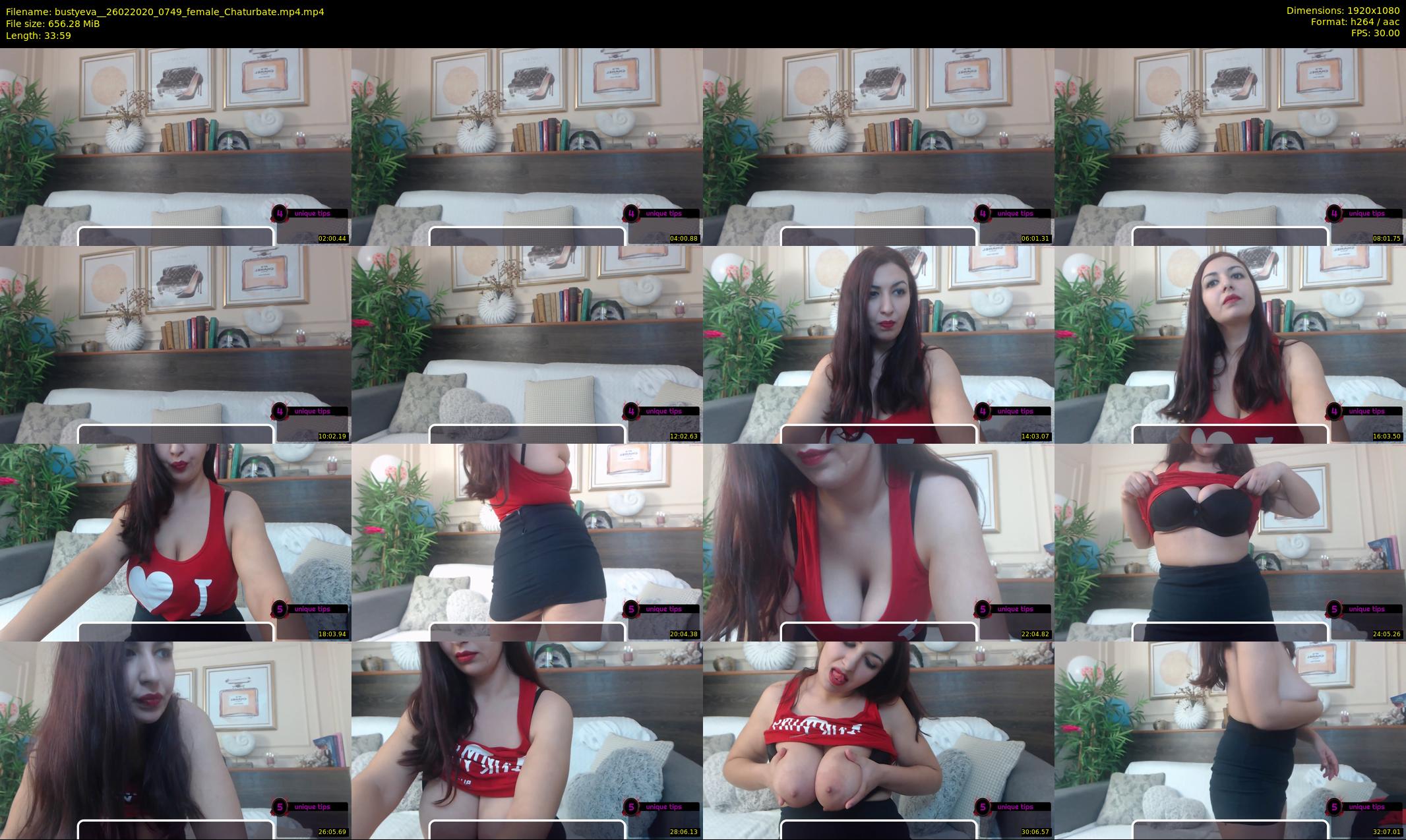 bustyeva_ — 34 minute Chaturbate female cam show recording, 1080p, Feb 26, 2020