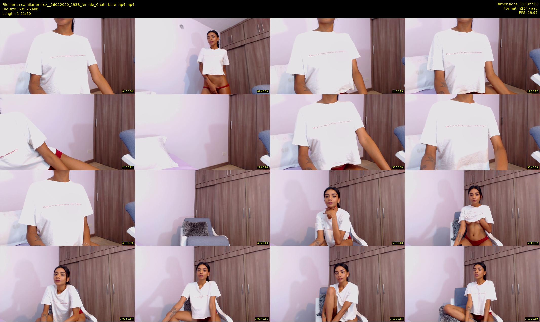 camilaramirez_ — 82 minute Chaturbate female cam show recording, 720p, Feb 26, 2020