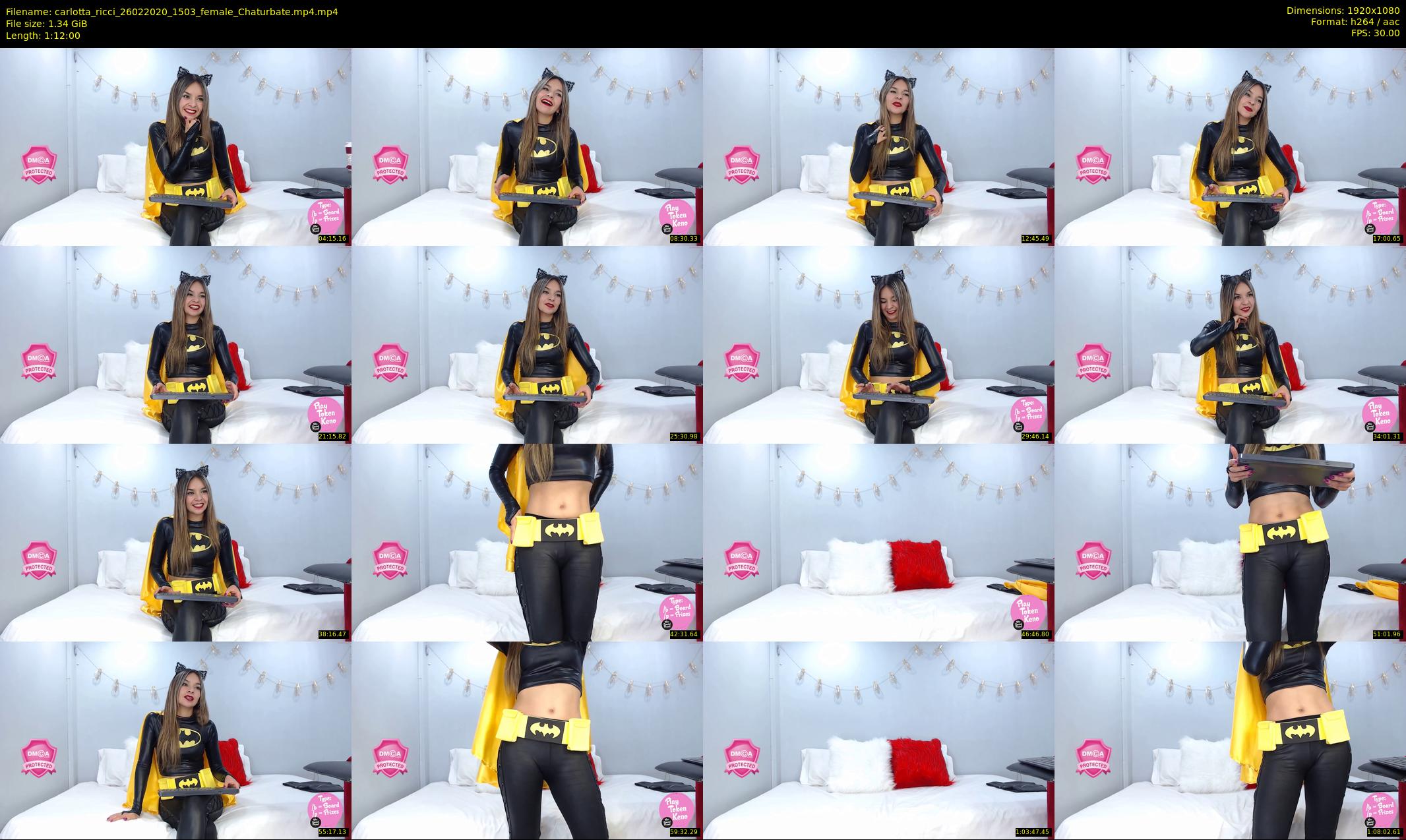 carlotta_ricci — 72 minute Chaturbate female cam show recording, 1080p, Feb 26, 2020