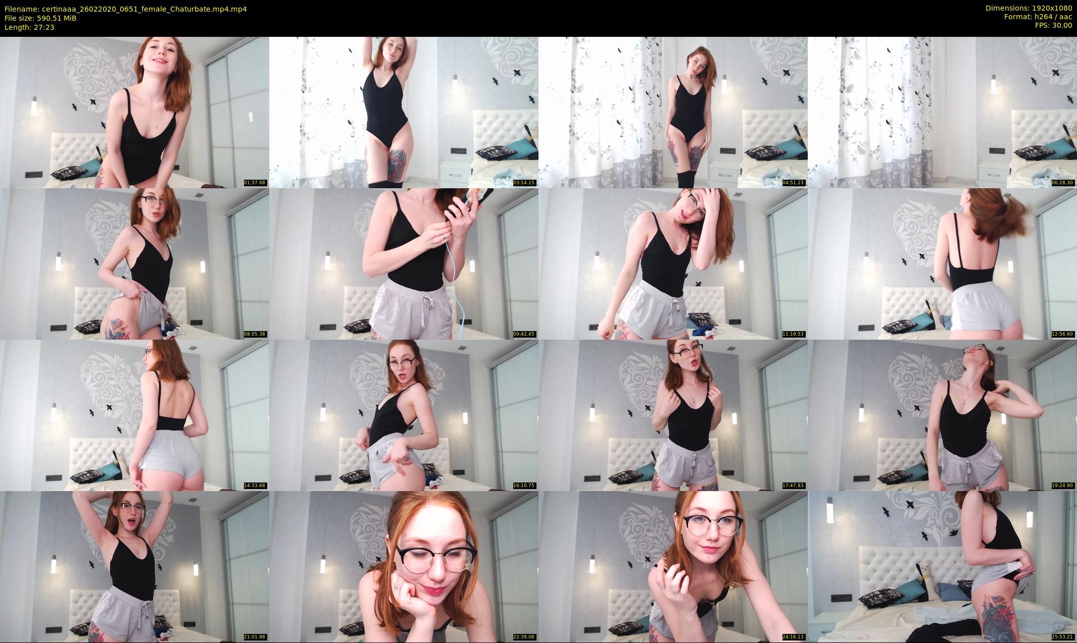 certinaaa — 28 minute Chaturbate female cam show recording, 1080p, Feb 26, 2020