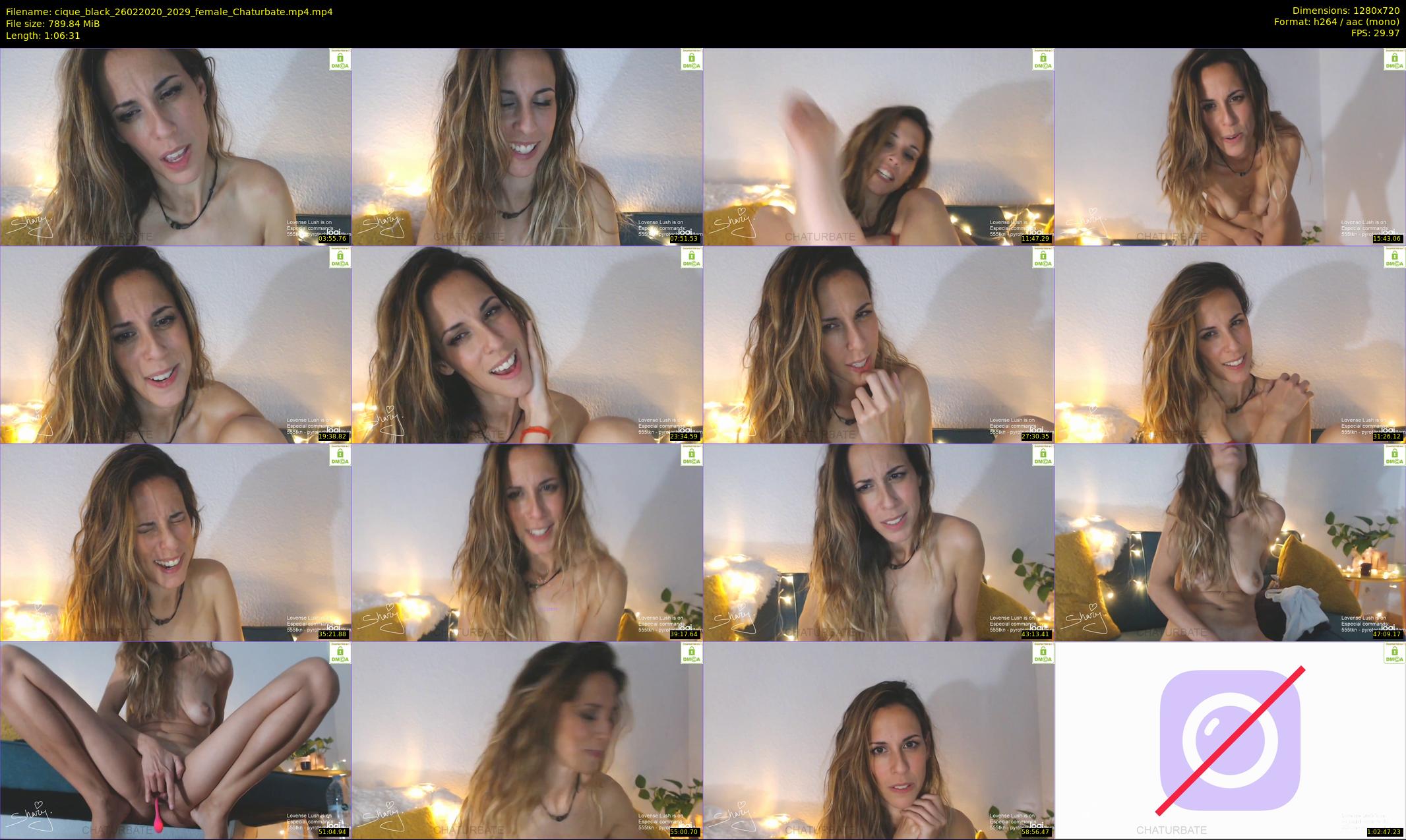 cique_black — 67 minute Chaturbate female cam show recording, 720p, Feb 26, 2020