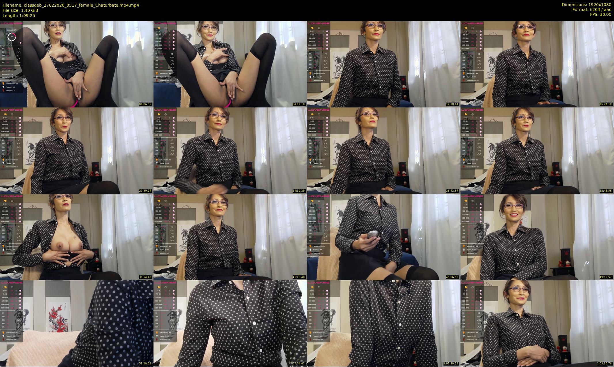 classdeb — 70 minute Chaturbate female cam show recording, 1080p, Feb 27, 2020