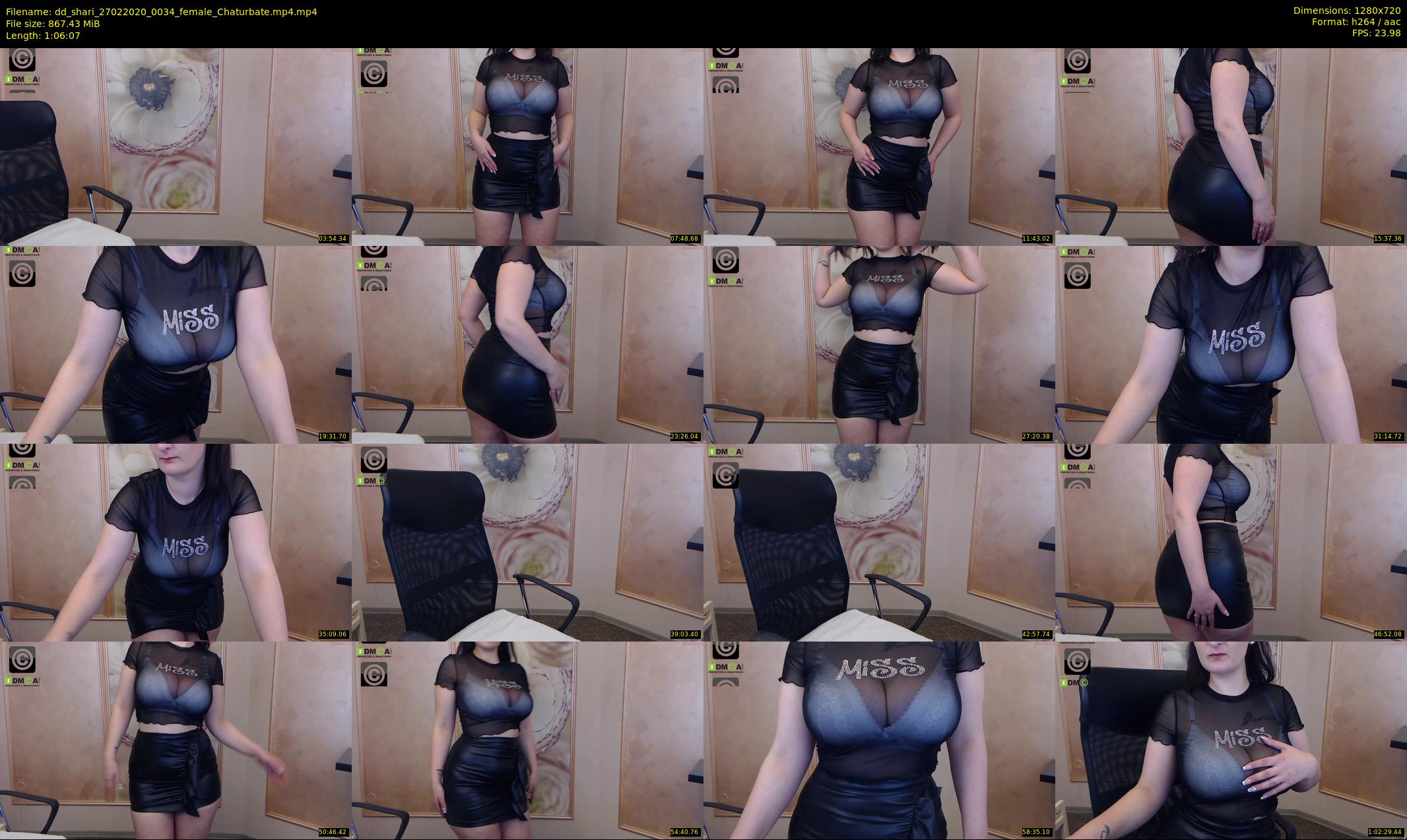 dd_shari — 67 minute Chaturbate female cam show recording, 720p, Feb 27, 2020