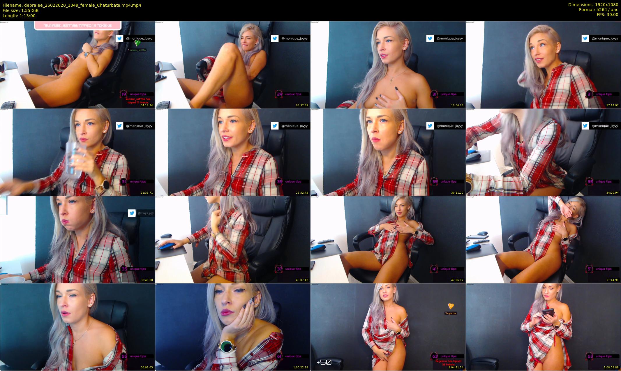 debralee — 73 minute Chaturbate female cam show recording, 1080p, Feb 26, 2020