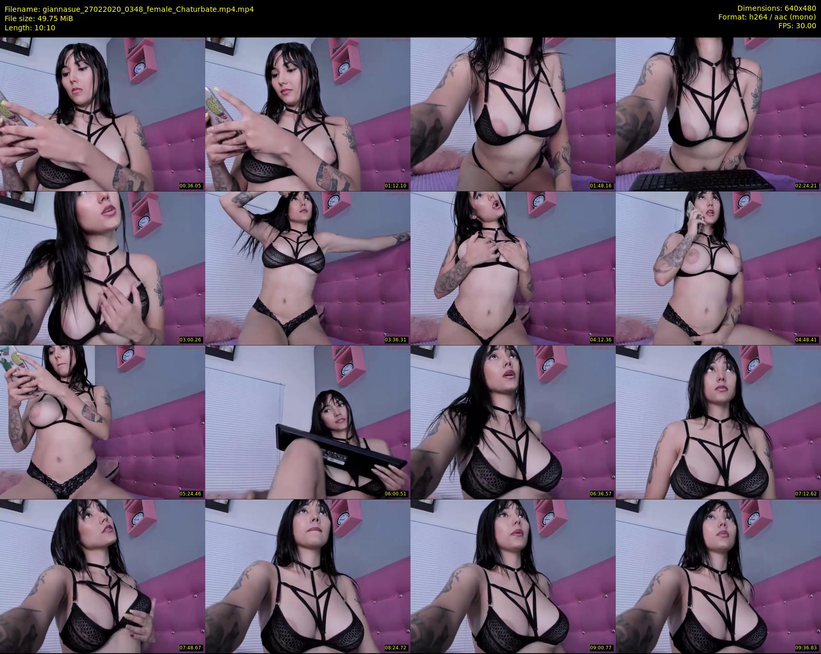 giannasue — 11 minute Chaturbate female cam show recording, 480p, Feb 27, 2020