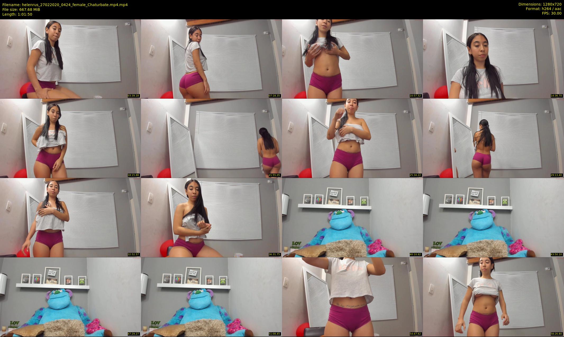 helenrus — 62 minute Chaturbate female cam show recording, 720p, Feb 27, 2020