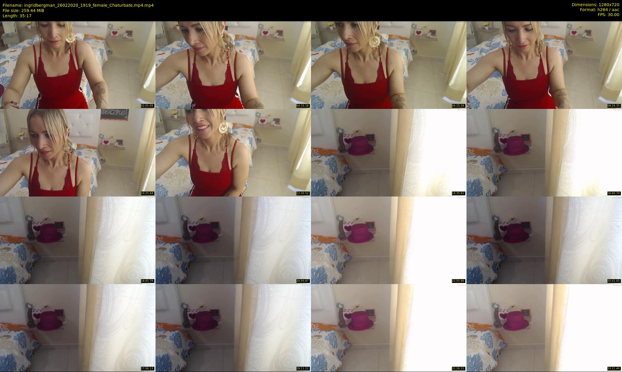 ingridbergman — 36 minute Chaturbate female cam show recording, 720p, Feb 26, 2020