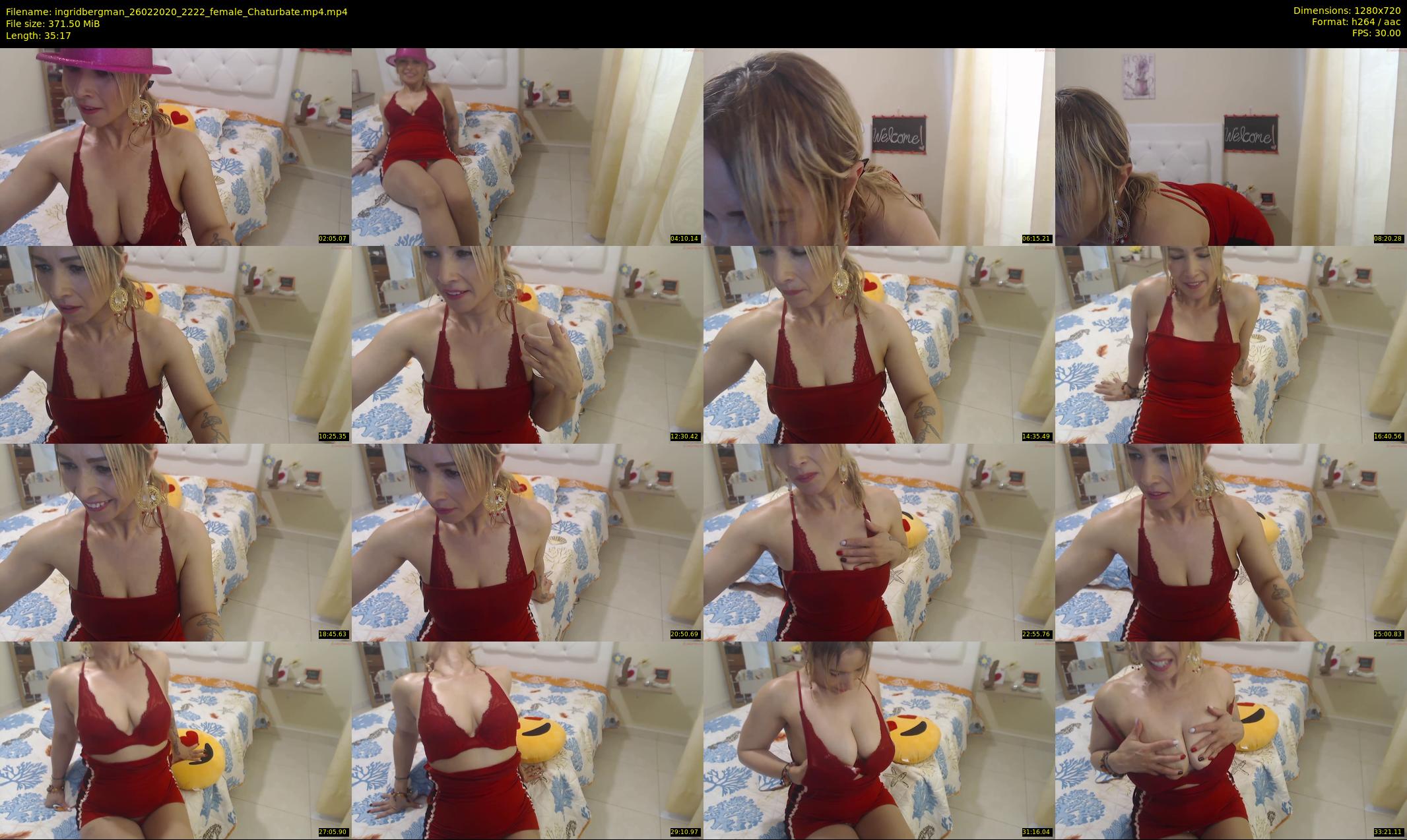 ingridbergman — 36 minute Chaturbate female cam show recording, 720p, Feb 26, 2020