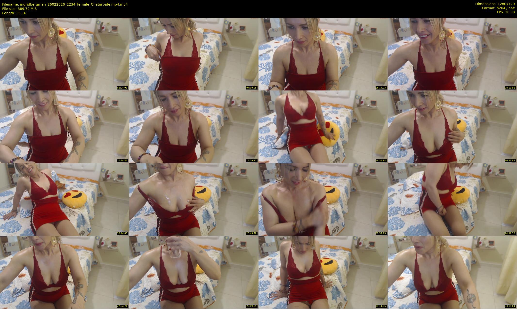 ingridbergman — 36 minute Chaturbate female cam show recording, 720p, Feb 26, 2020