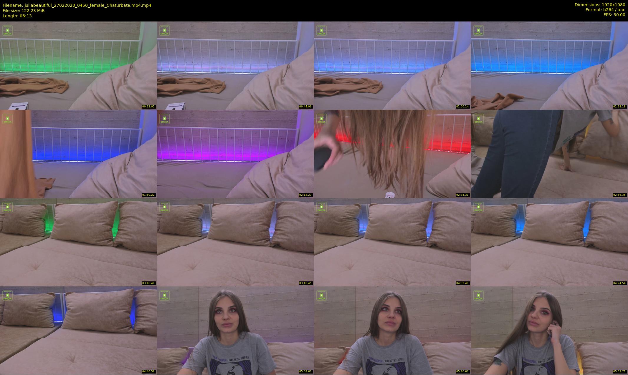 juliabeautiful — 7 minute Chaturbate female cam show recording, 1080p, Feb 27, 2020