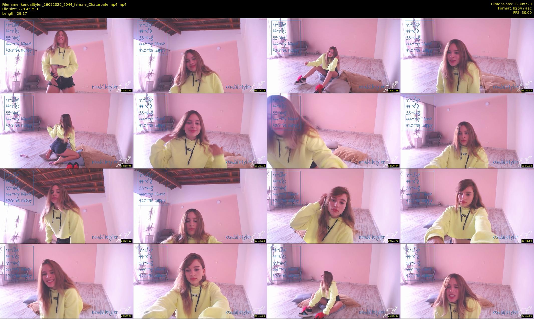 kendalltyler — 30 minute Chaturbate female cam show recording, 720p, Feb 26, 2020