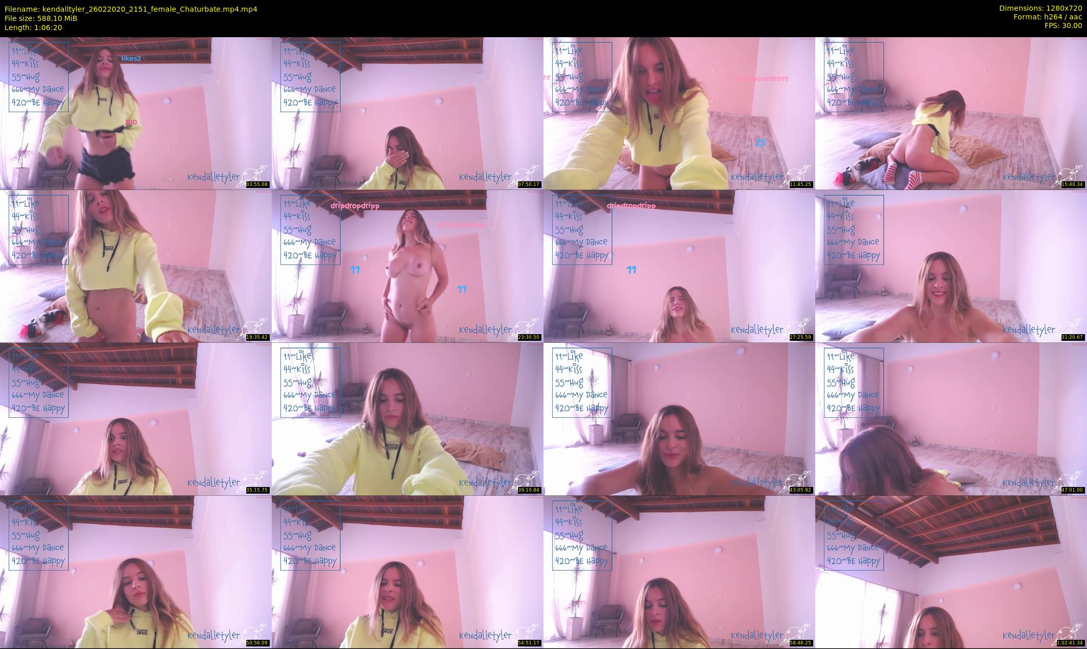 kendalltyler — 67 minute Chaturbate female cam show recording, 720p, Feb 26, 2020