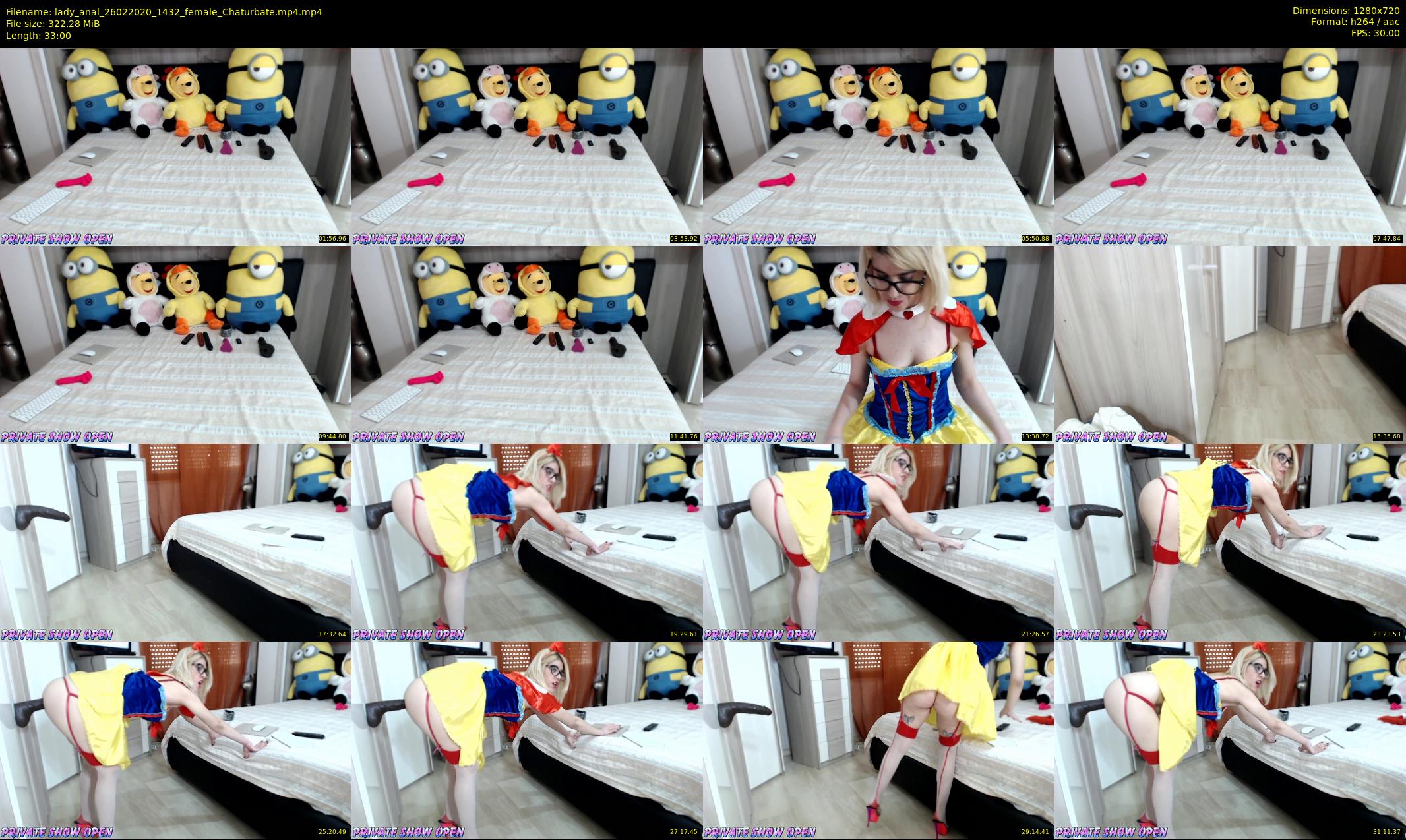 lady_anal — 33 minute Chaturbate female cam show recording, 720p, Feb 26, 2020