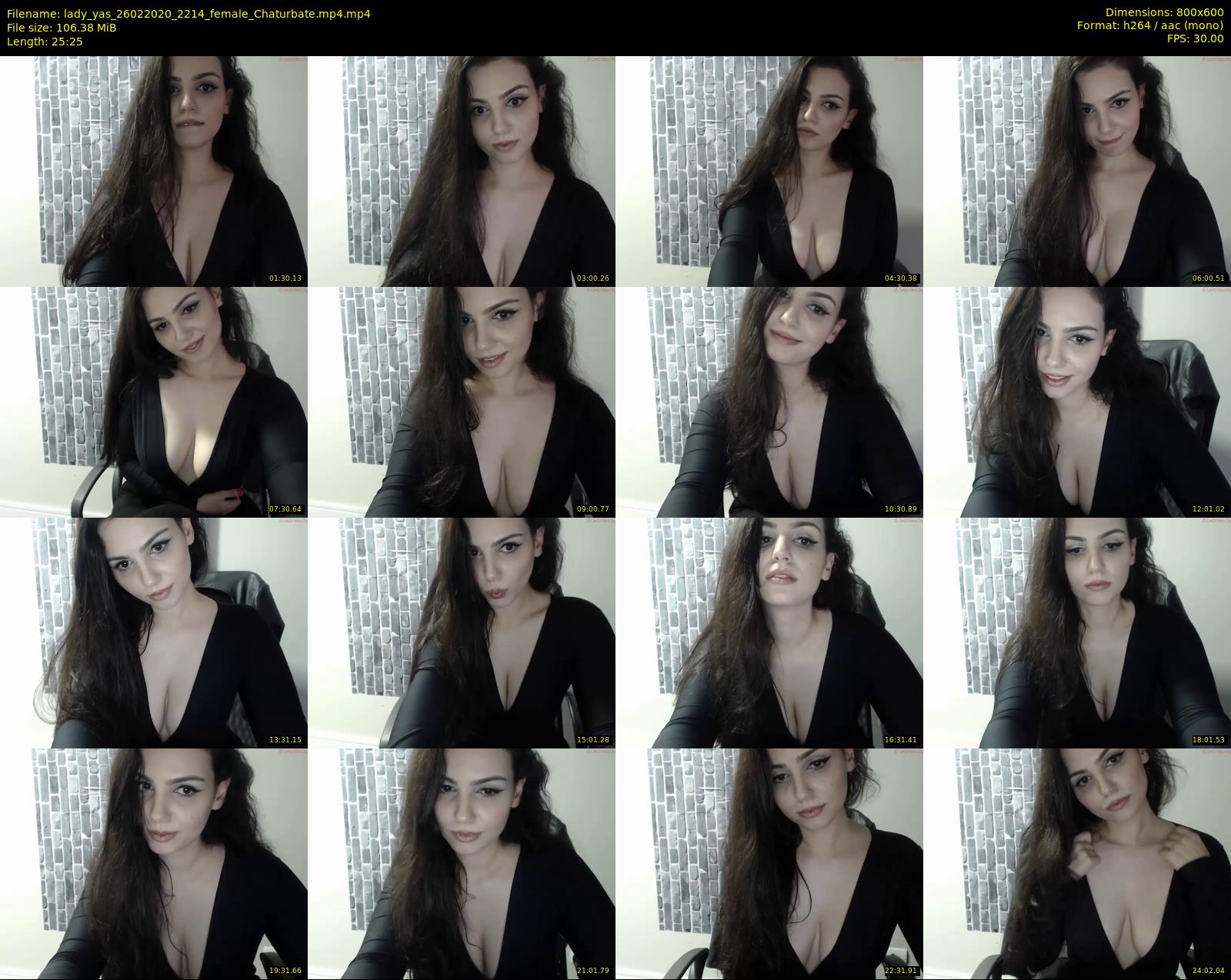 lady_yas — 26 minute Chaturbate female cam show recording, 480p, Feb 26, 2020