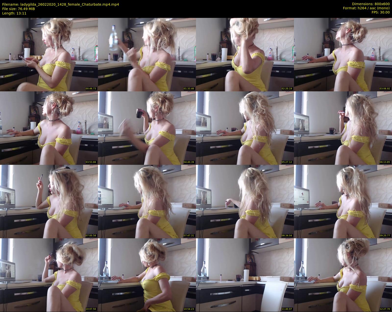 ladygilda — 14 minute Chaturbate female cam show recording, 480p, Feb 26, 2020