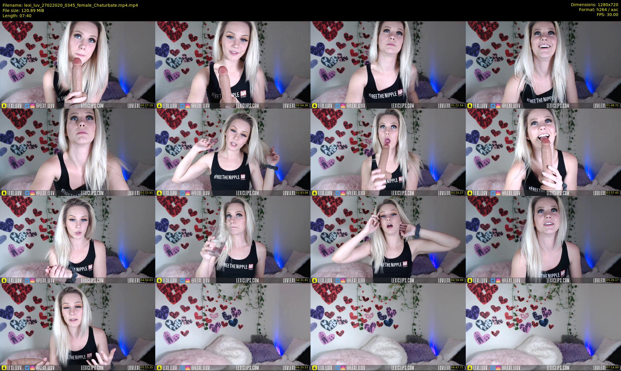 lexi_luv — 8 minute Chaturbate female cam show recording, 720p, Feb 27, 2020