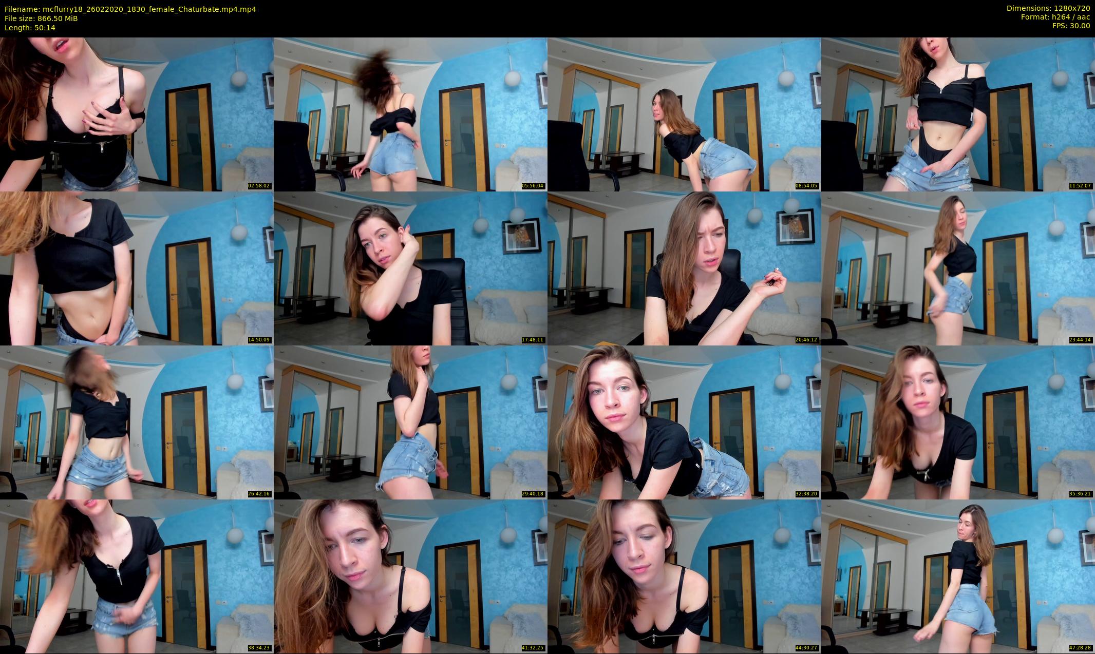 mcflurry18 — 51 minute Chaturbate female cam show recording, 720p, Feb 26, 2020