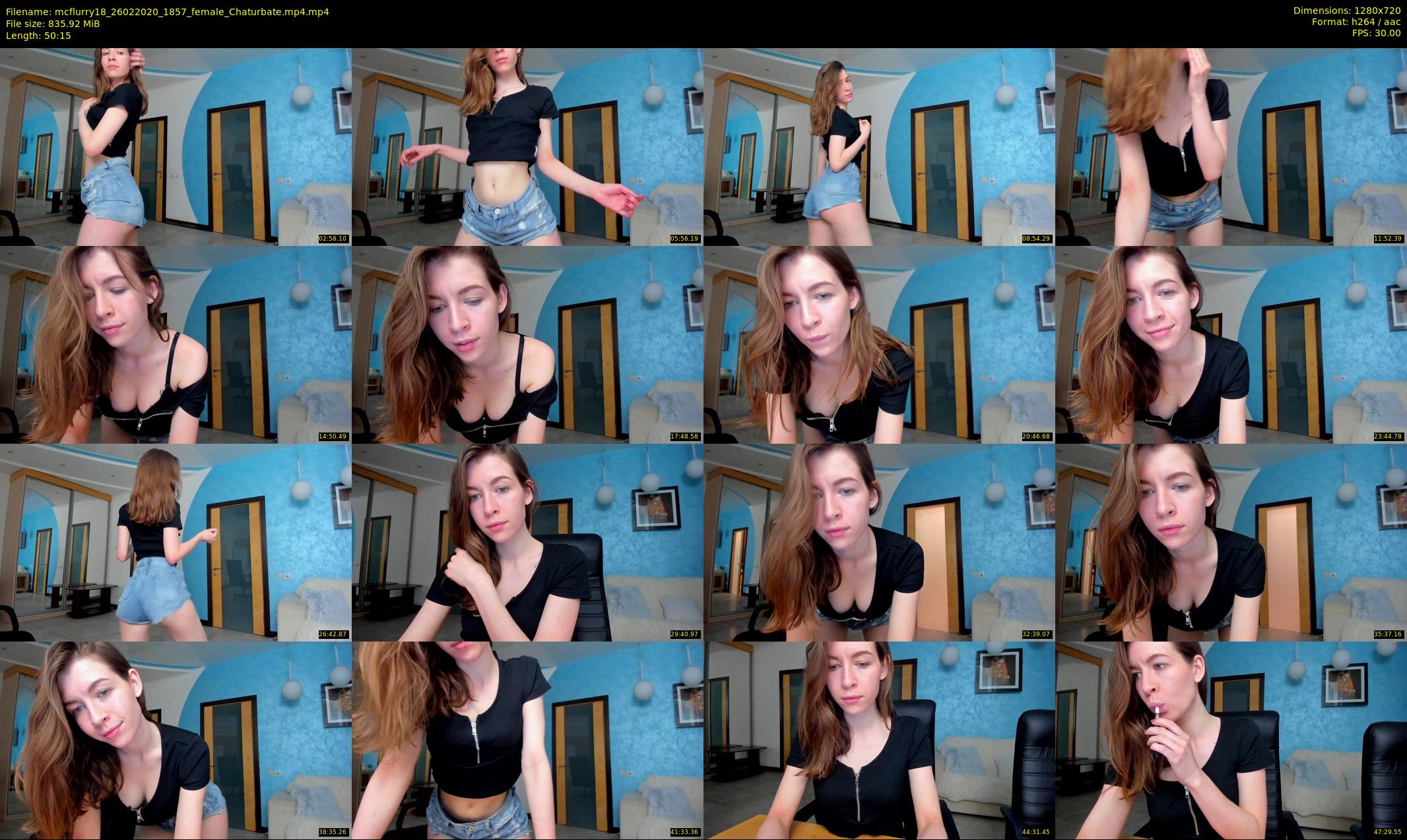 mcflurry18 — 51 minute Chaturbate female cam show recording, 720p, Feb 26, 2020
